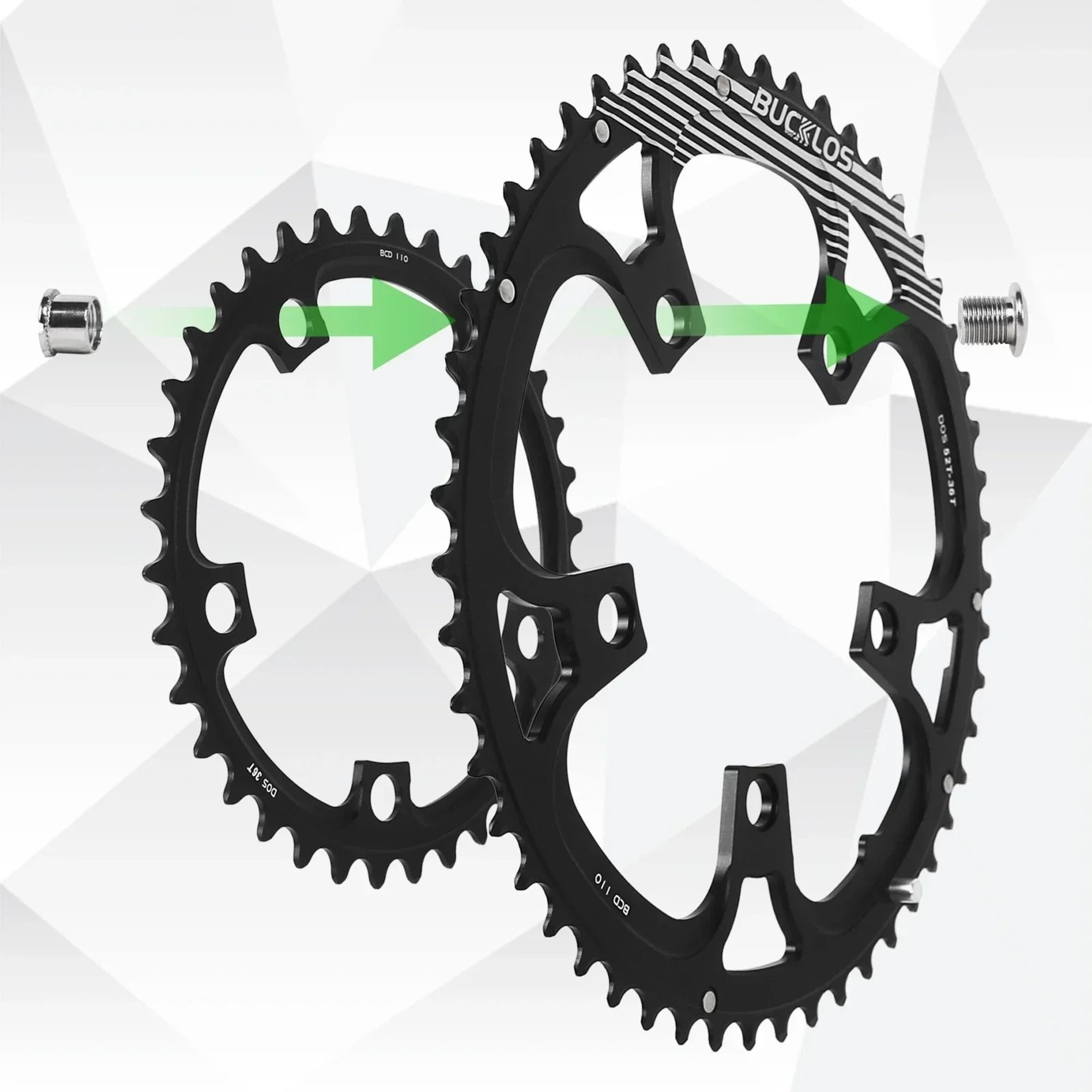 Bucklos Road Bike Chainring 110 BCD 34T To 53T 5
