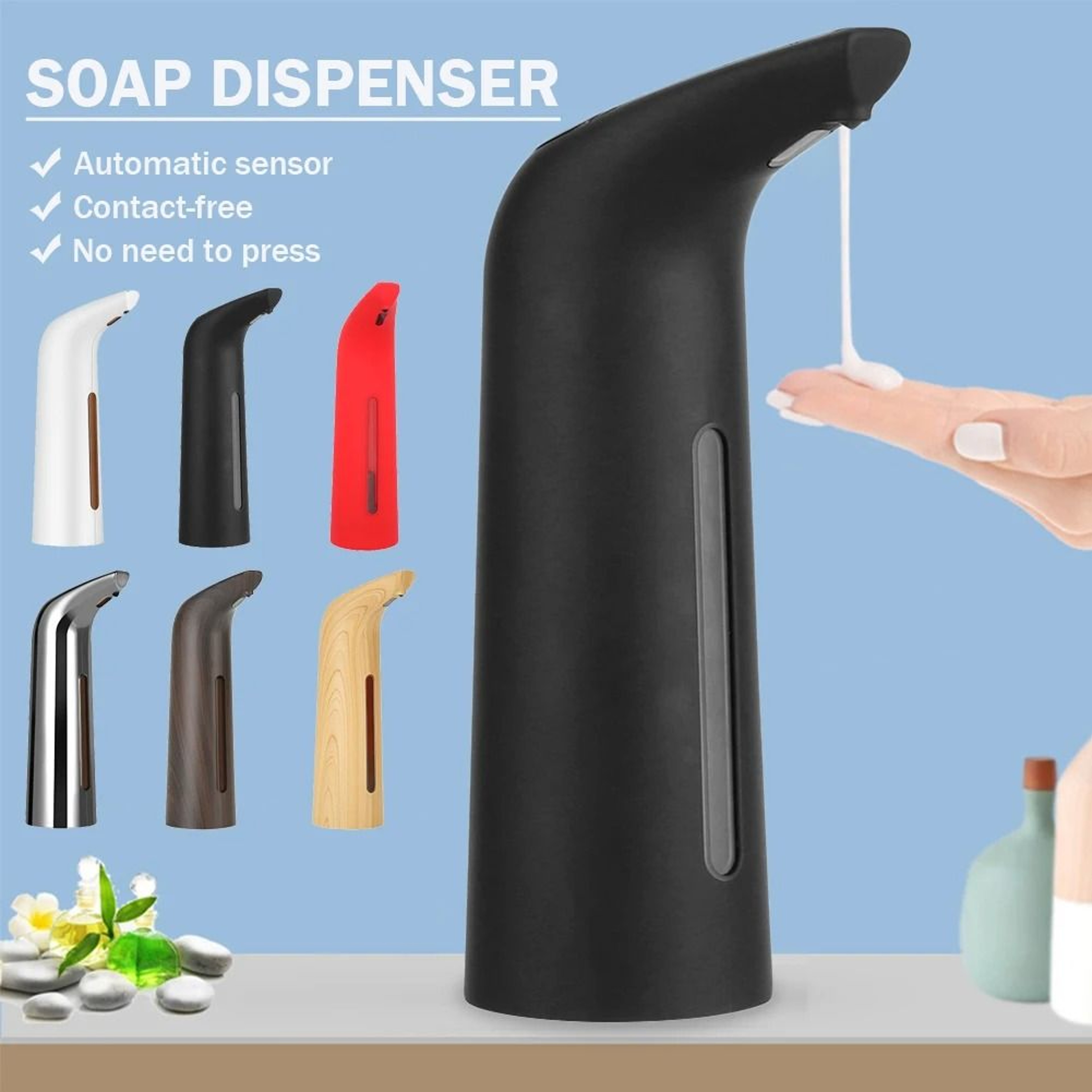 Automatic Soap Dispenser 400 ML Battery Operated Touchless 0