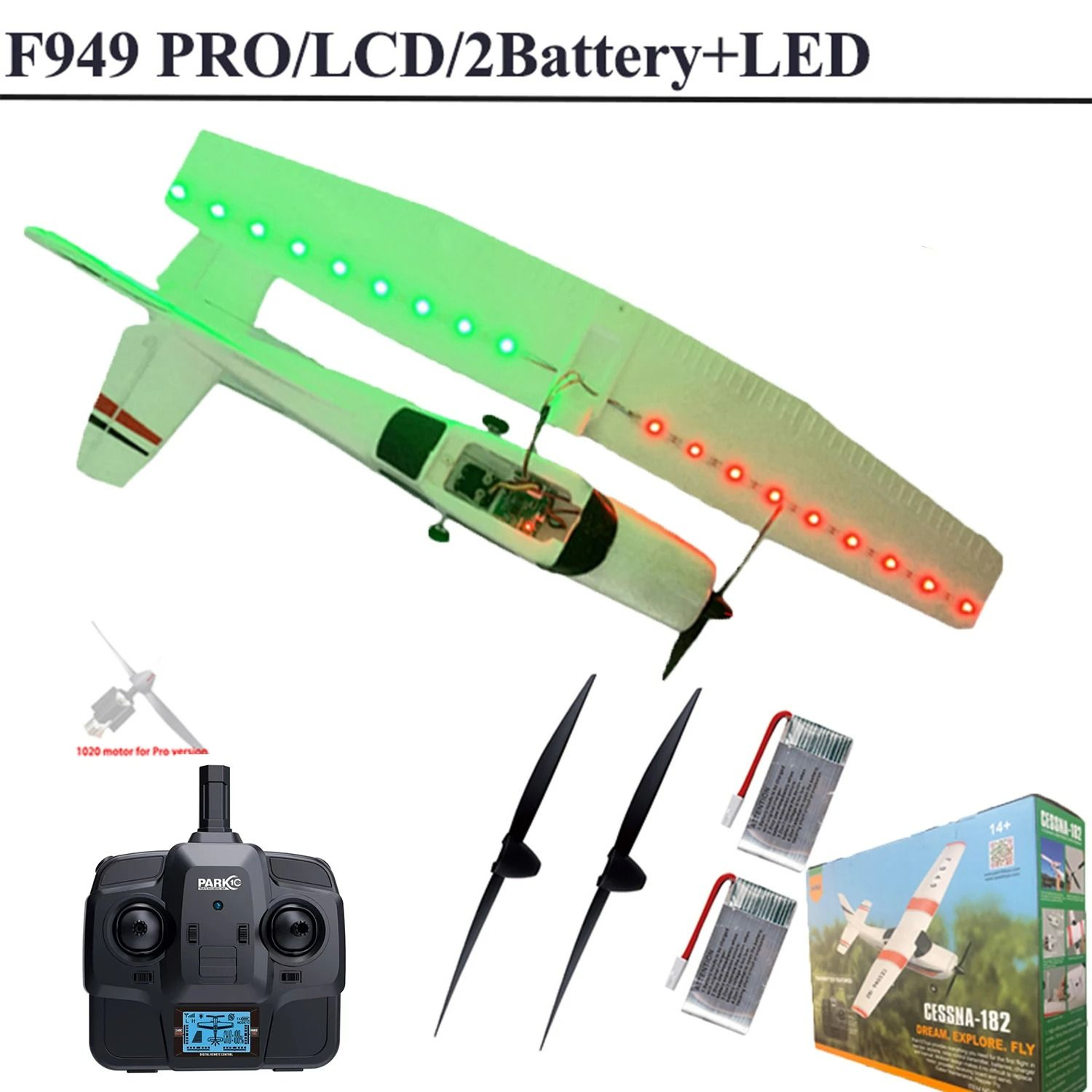 WLtoys F949 RC Airplane Cessna 182 3CH Gyro Version 17