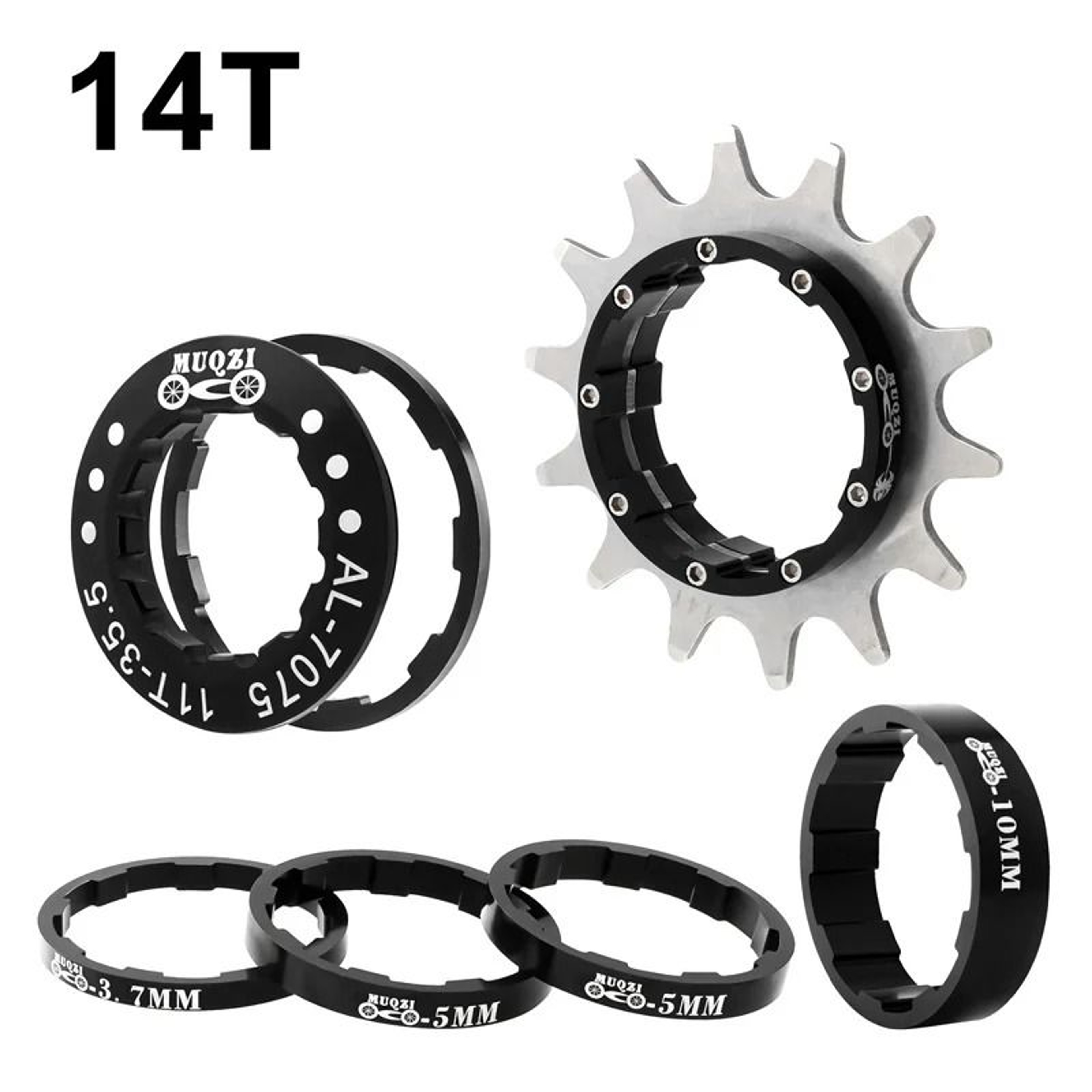 Muqzi Single Speed Cassette Cog Conversion Kit 12T To 22T 10