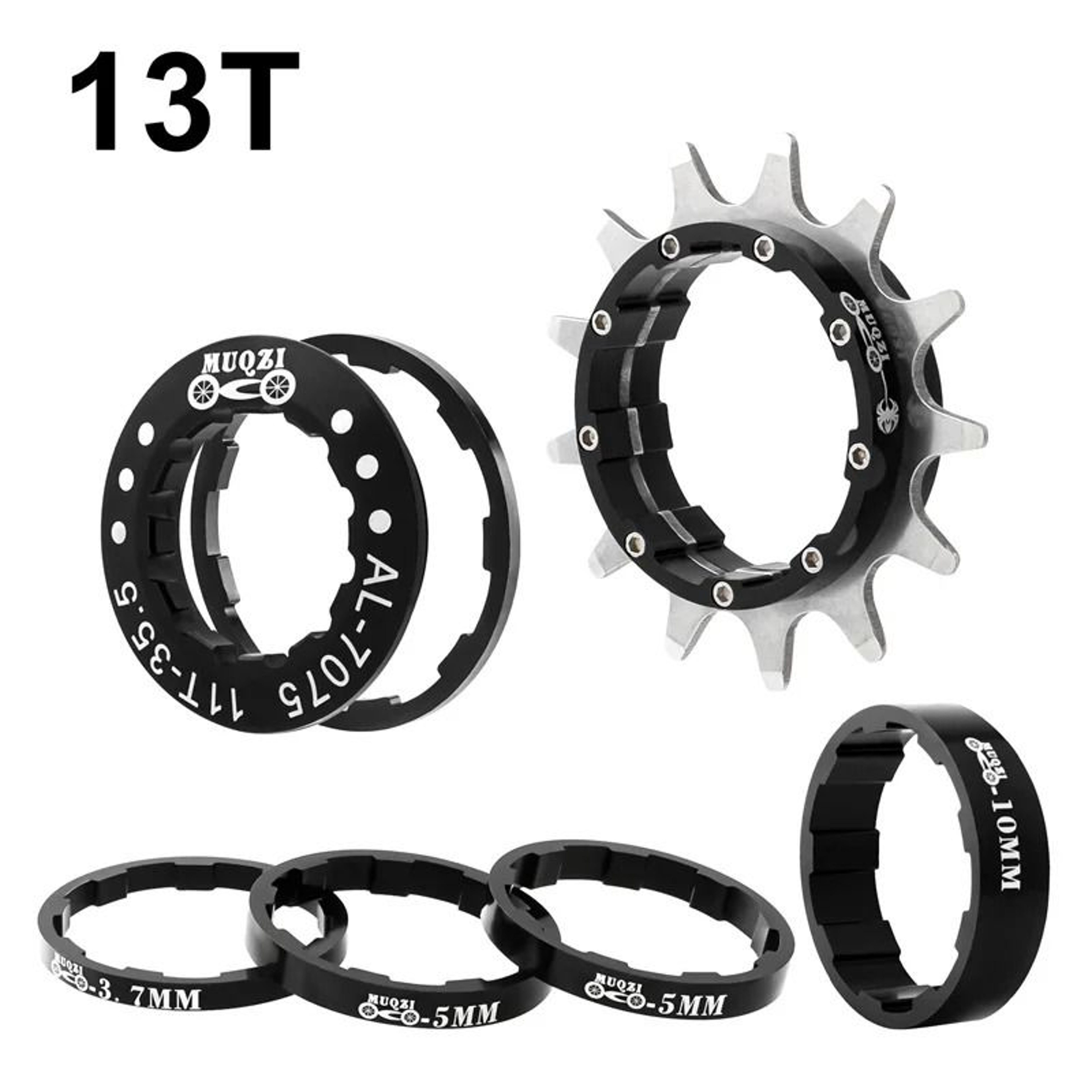 Muqzi Single Speed Cassette Cog Conversion Kit 12T To 22T 8