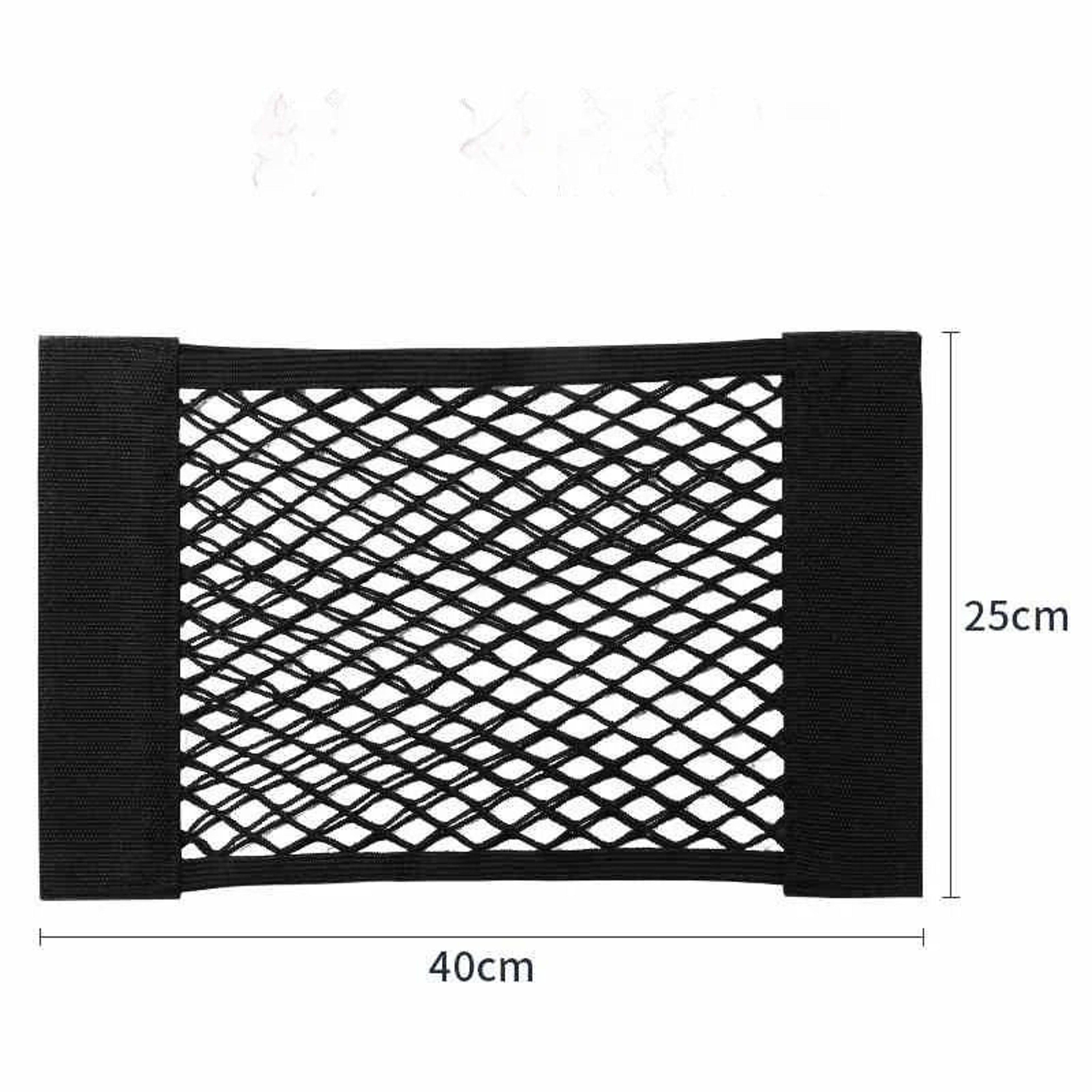 Car Trunk Storage Bag Mesh Net With Double Stretch And Velcro 8