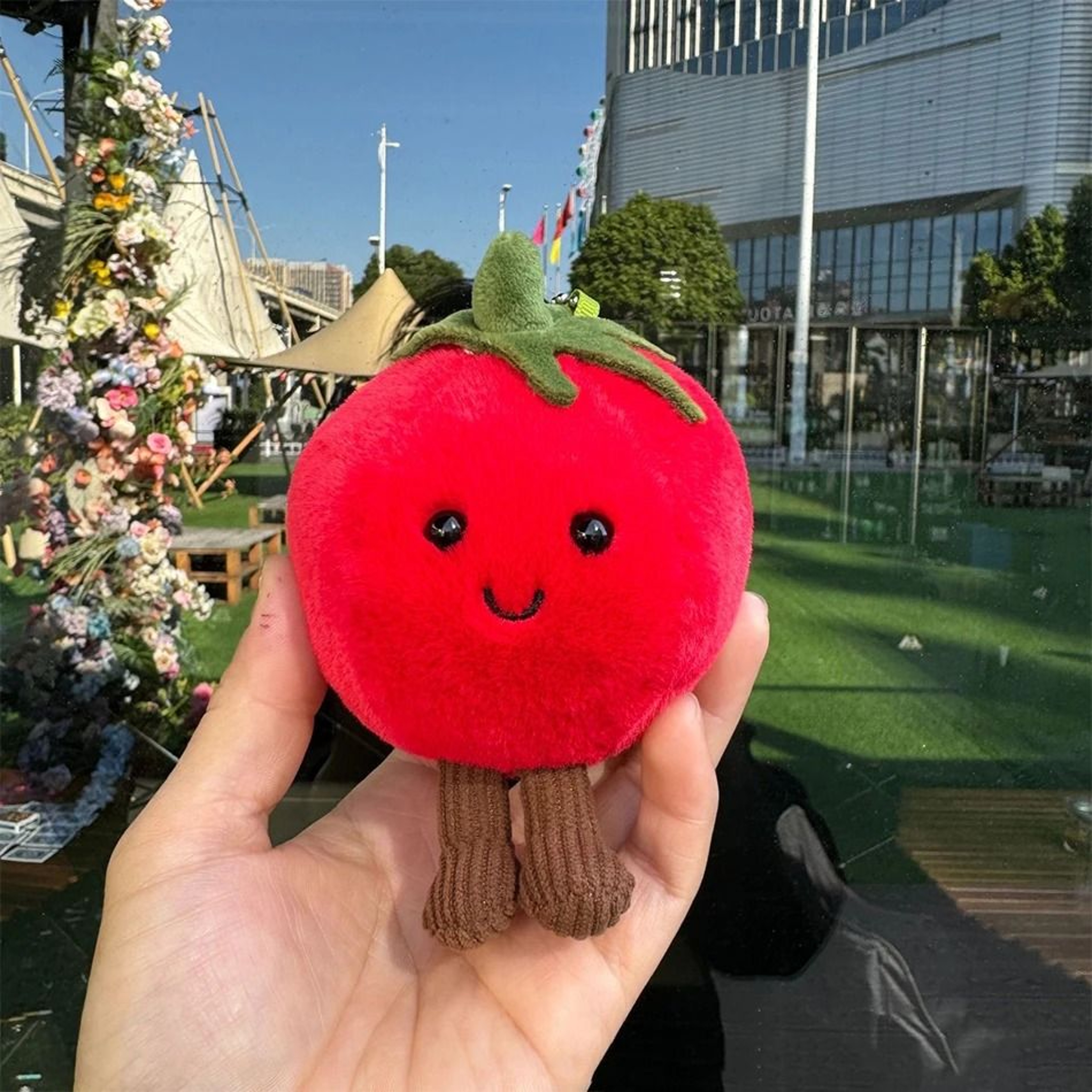 Fruit Plush Doll Smiling Peach Cherry Pear Plush Toy 14
