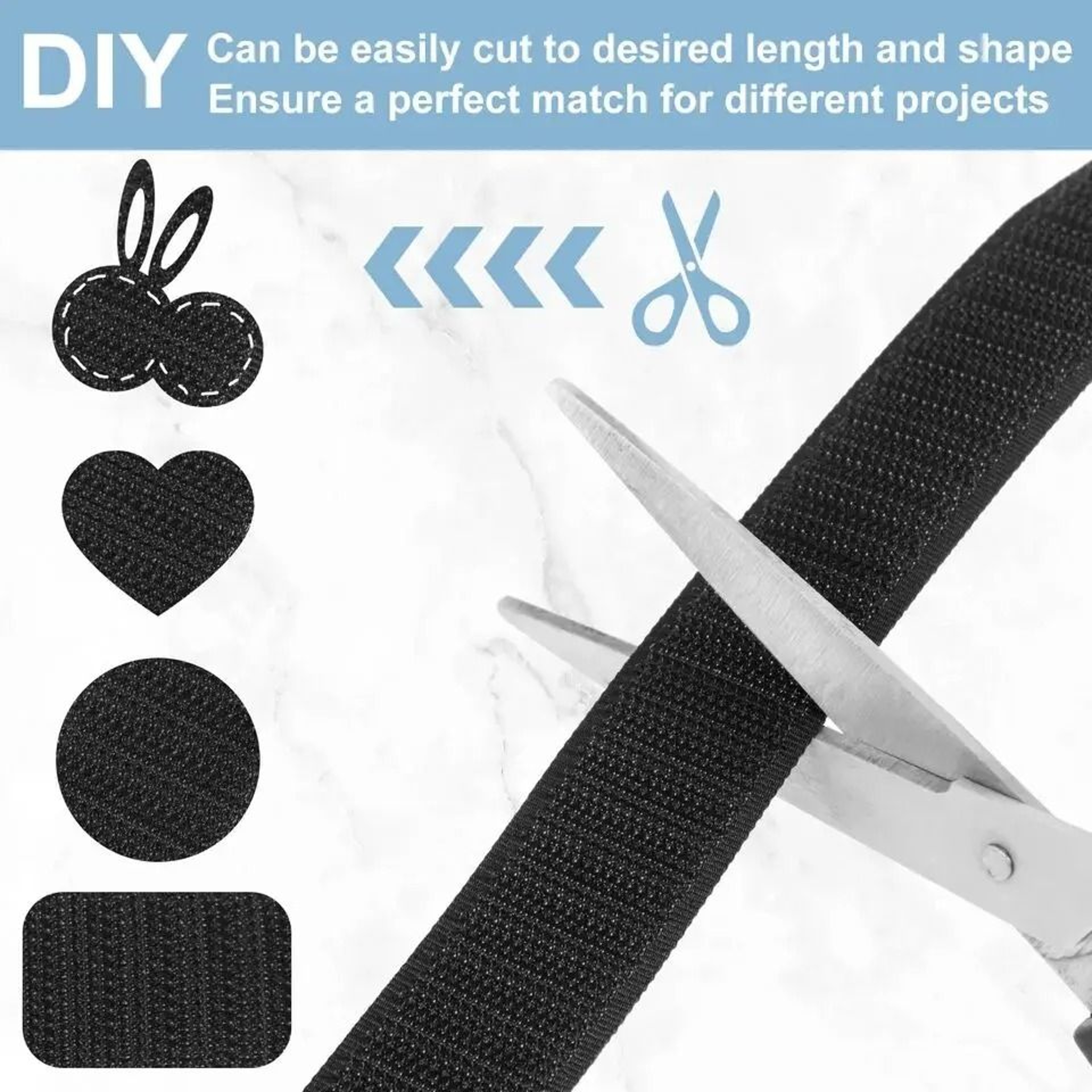 Hook And Loop Nylon Heavy Duty Tape Roll 3