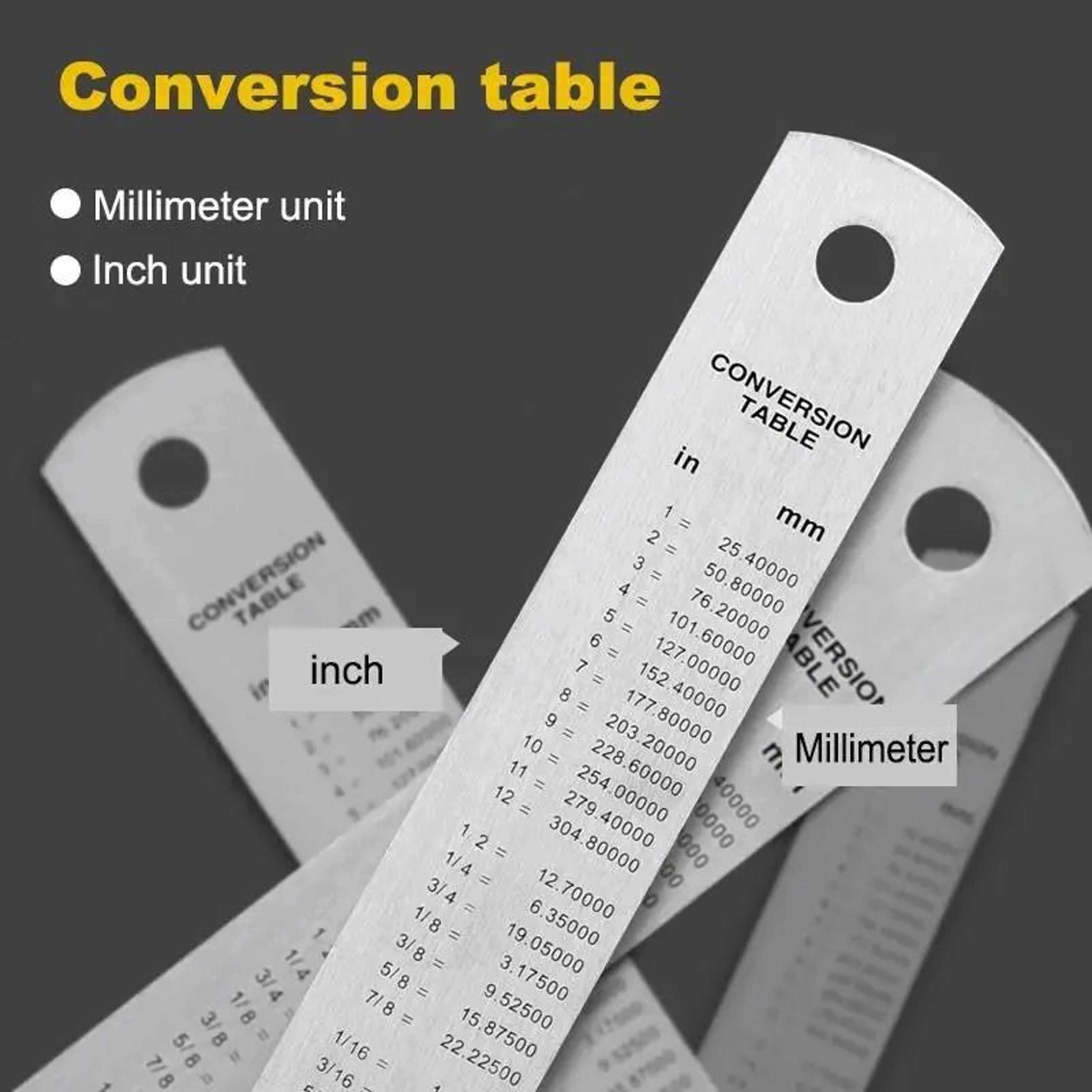 Deli Stainless Steel Ruler Straight Edge Measuring Tool 2