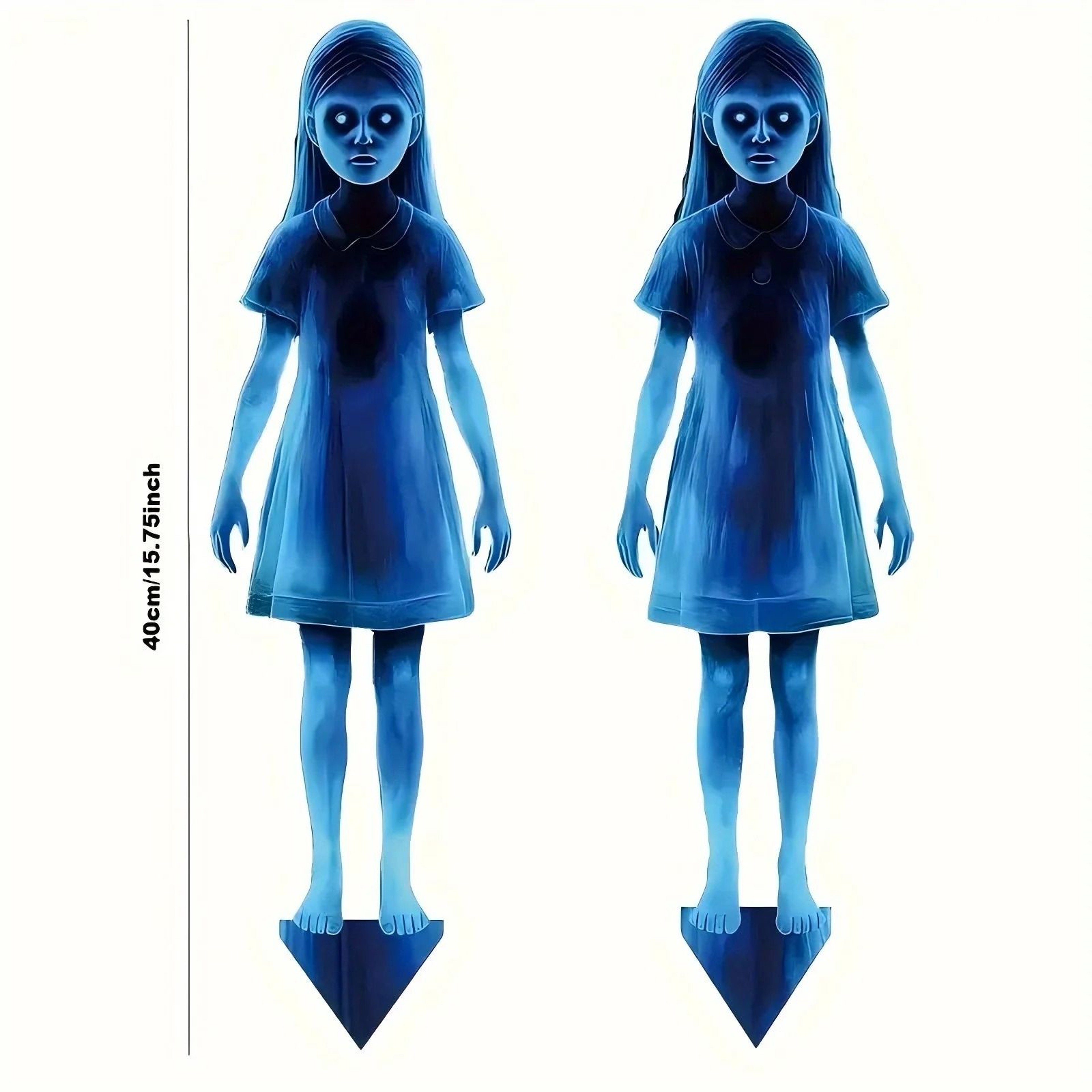 Halloween Little Girl Metal Garden Post Decoration 5