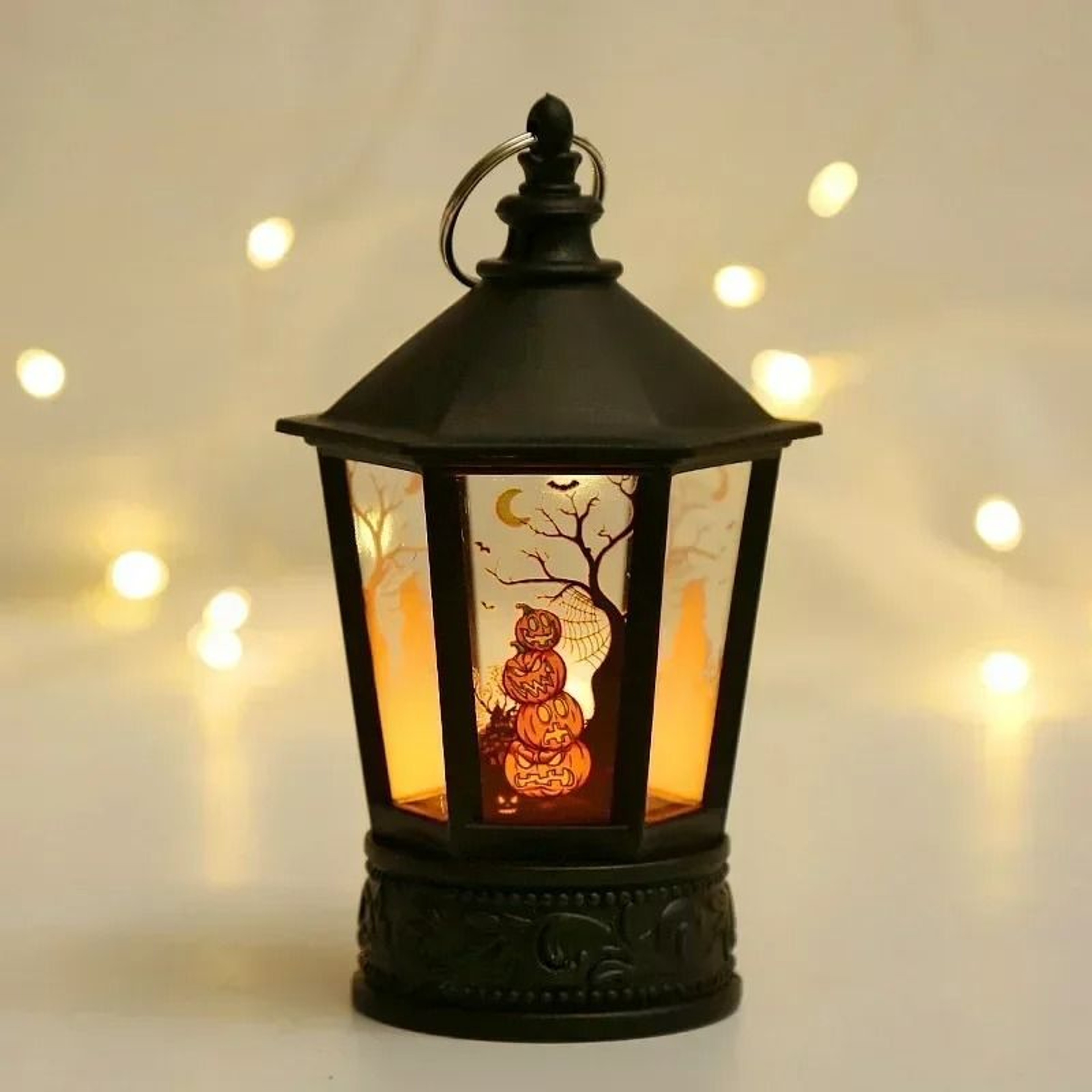 LED Pumpkin Ghost Lantern Halloween Hanging Decoration 5