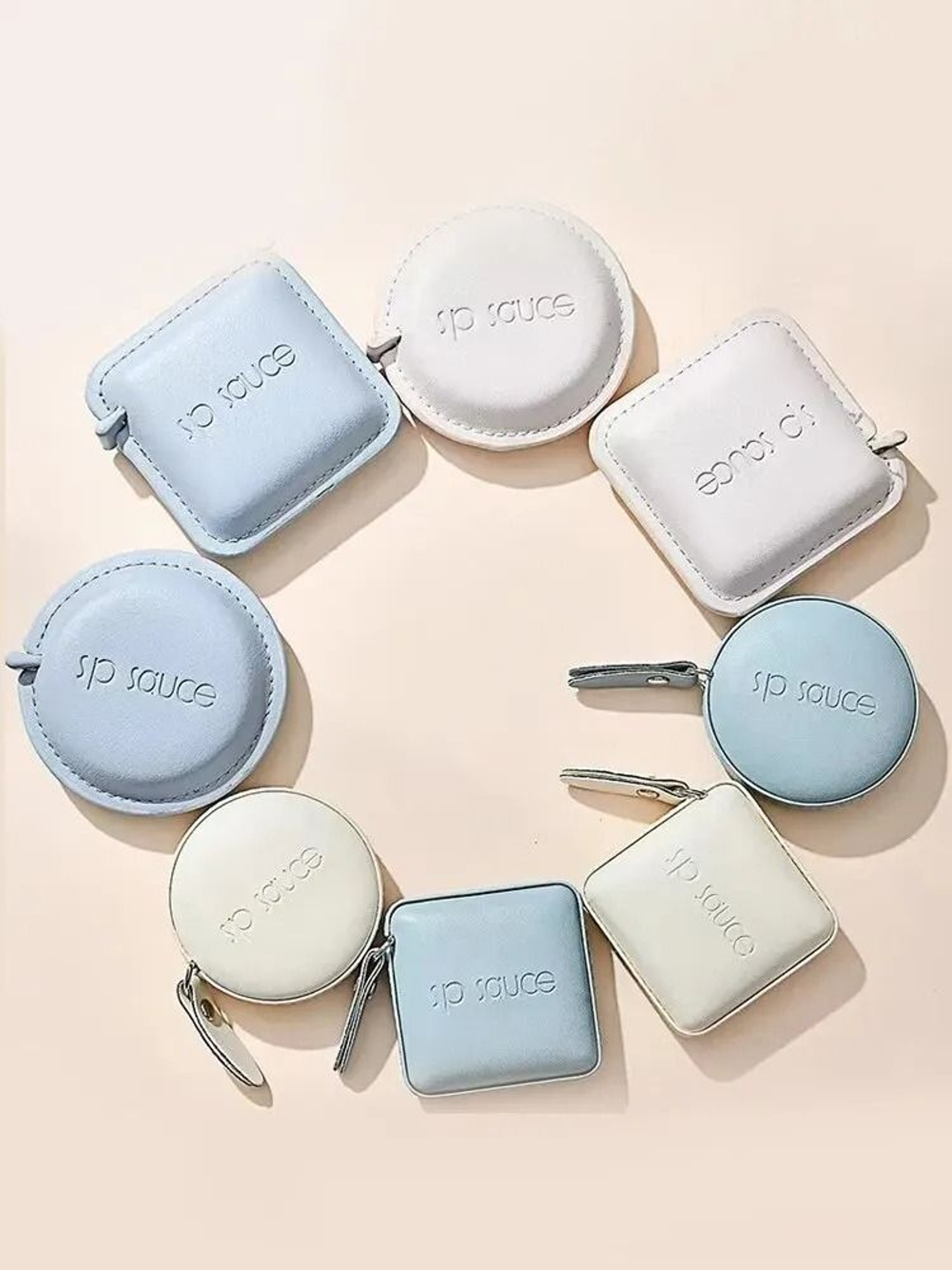 Soft Square Retractable Push Button Measuring Tape 0