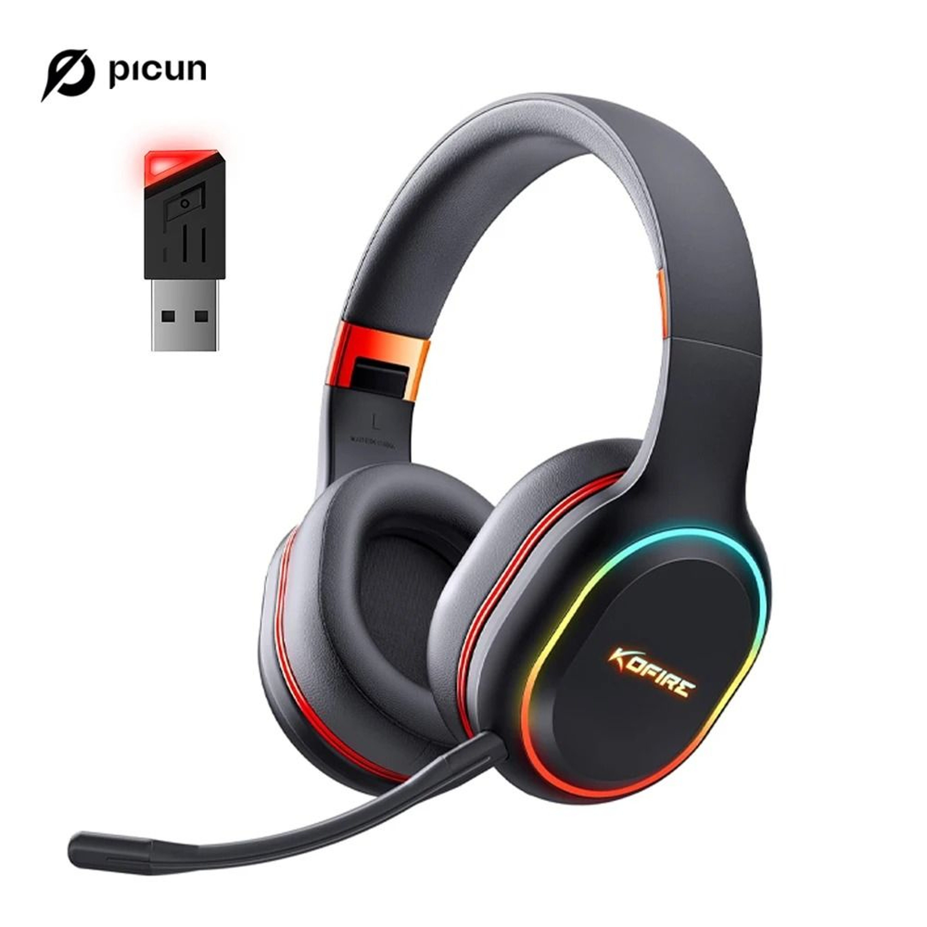 Kofire UG05 Wireless Gaming Headset With Vibration And Mic 0