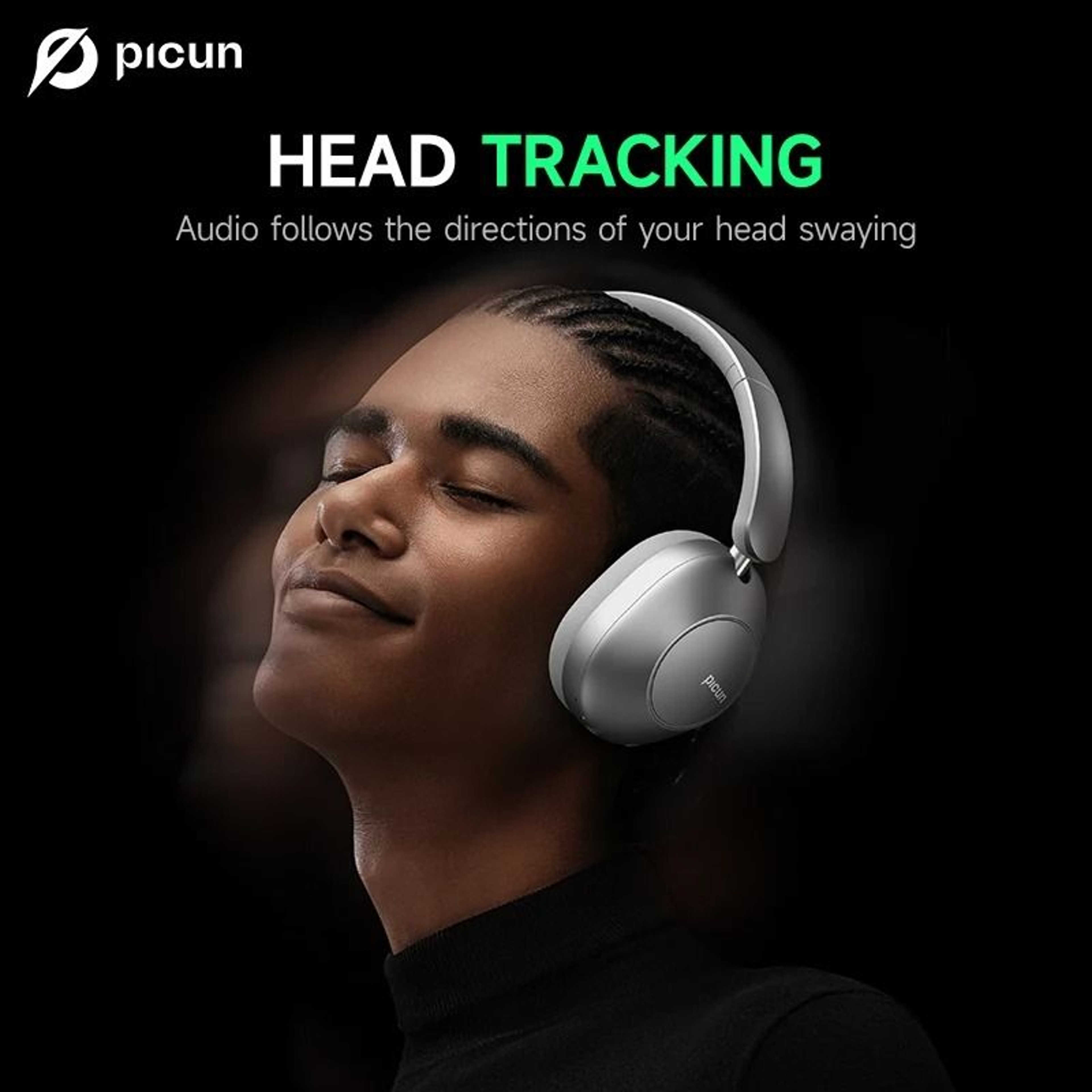 Picun F6 Active Noise Cancelling Bluetooth Headset 3