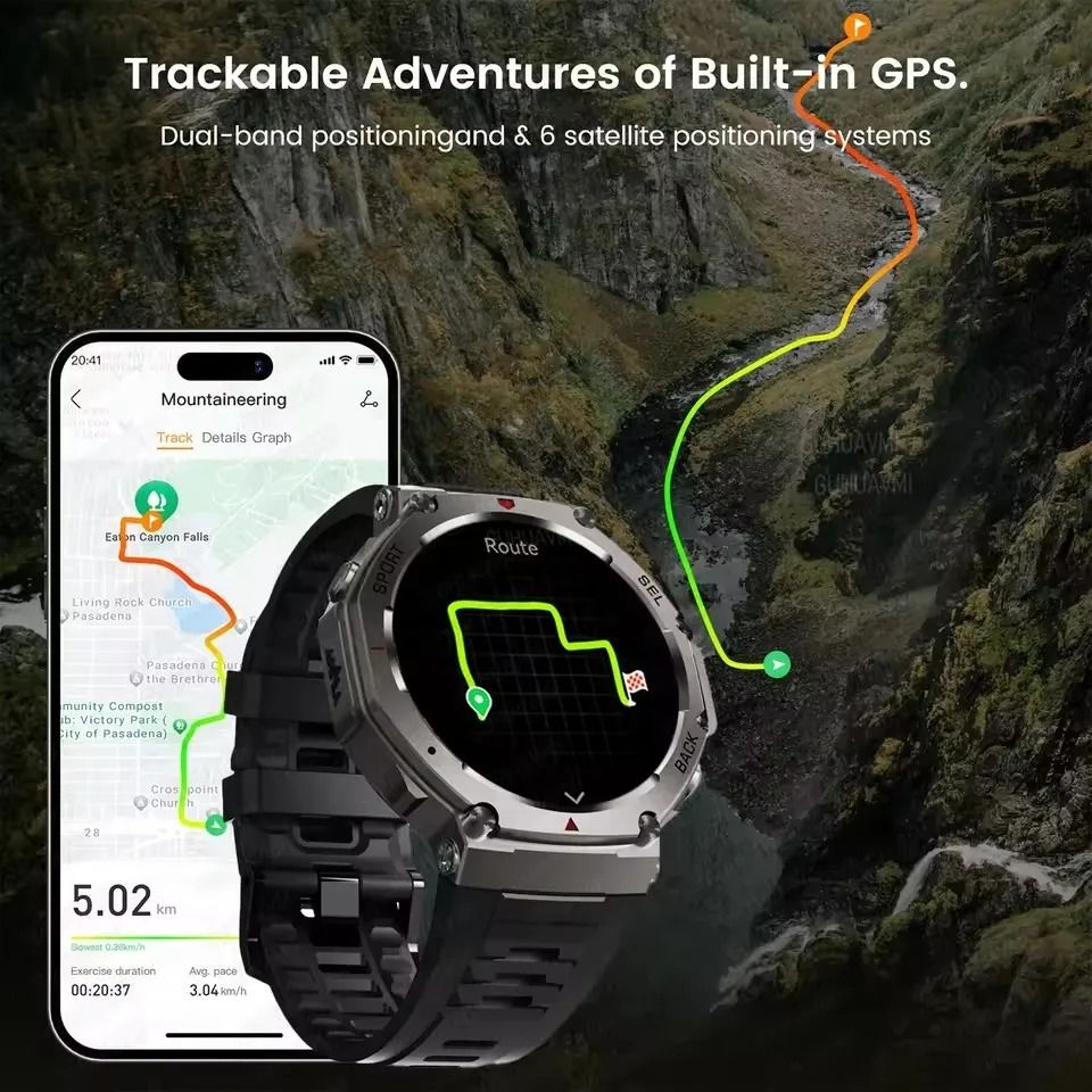 2025 Military Bluetooth Call Smart Watch Builtin GPS Compass Barometric Altimeter 10ATM Waterproof 1