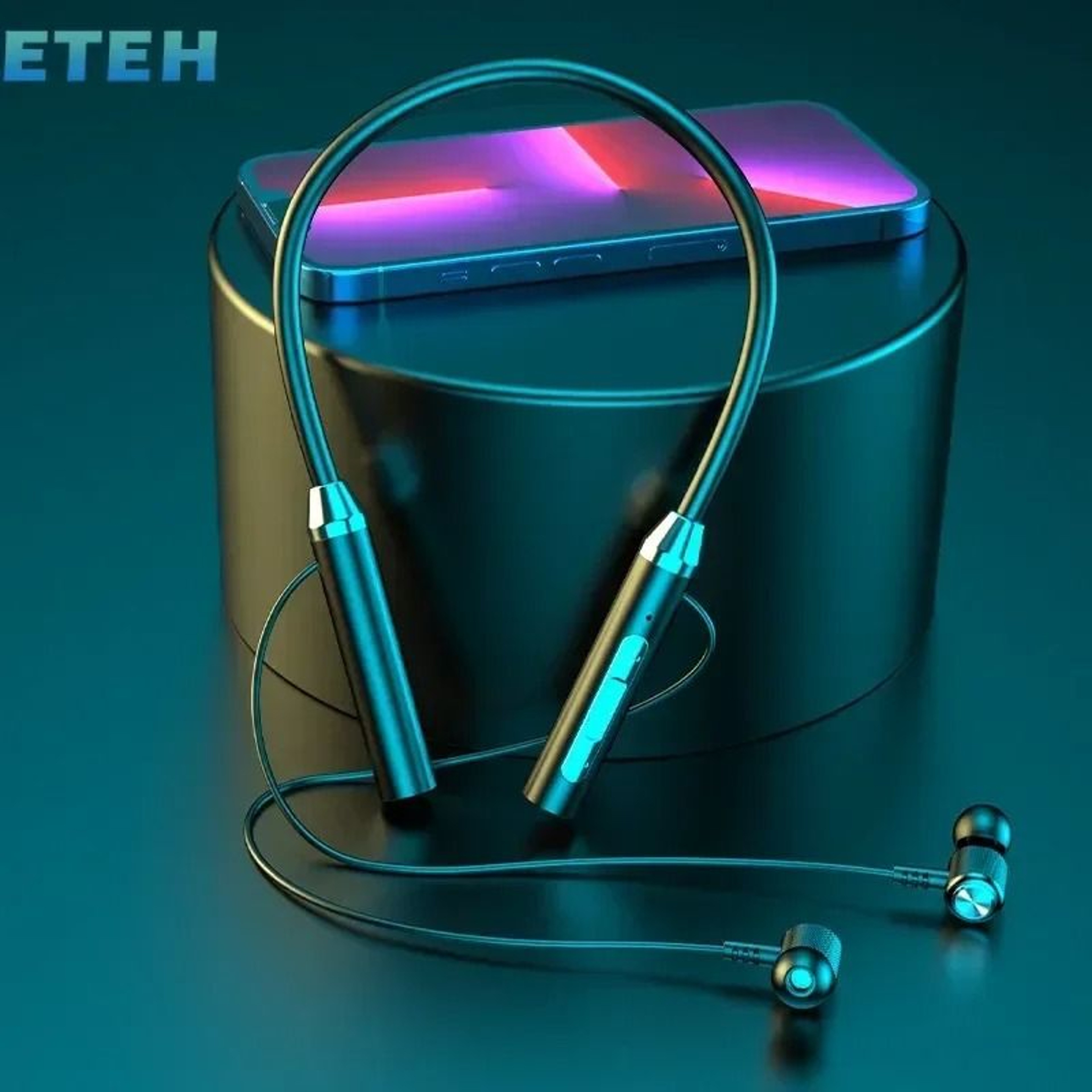 2025 Hifi 12D Stereo Sports Neckband Bluetooth Earphones Waterproof Magnetic 0