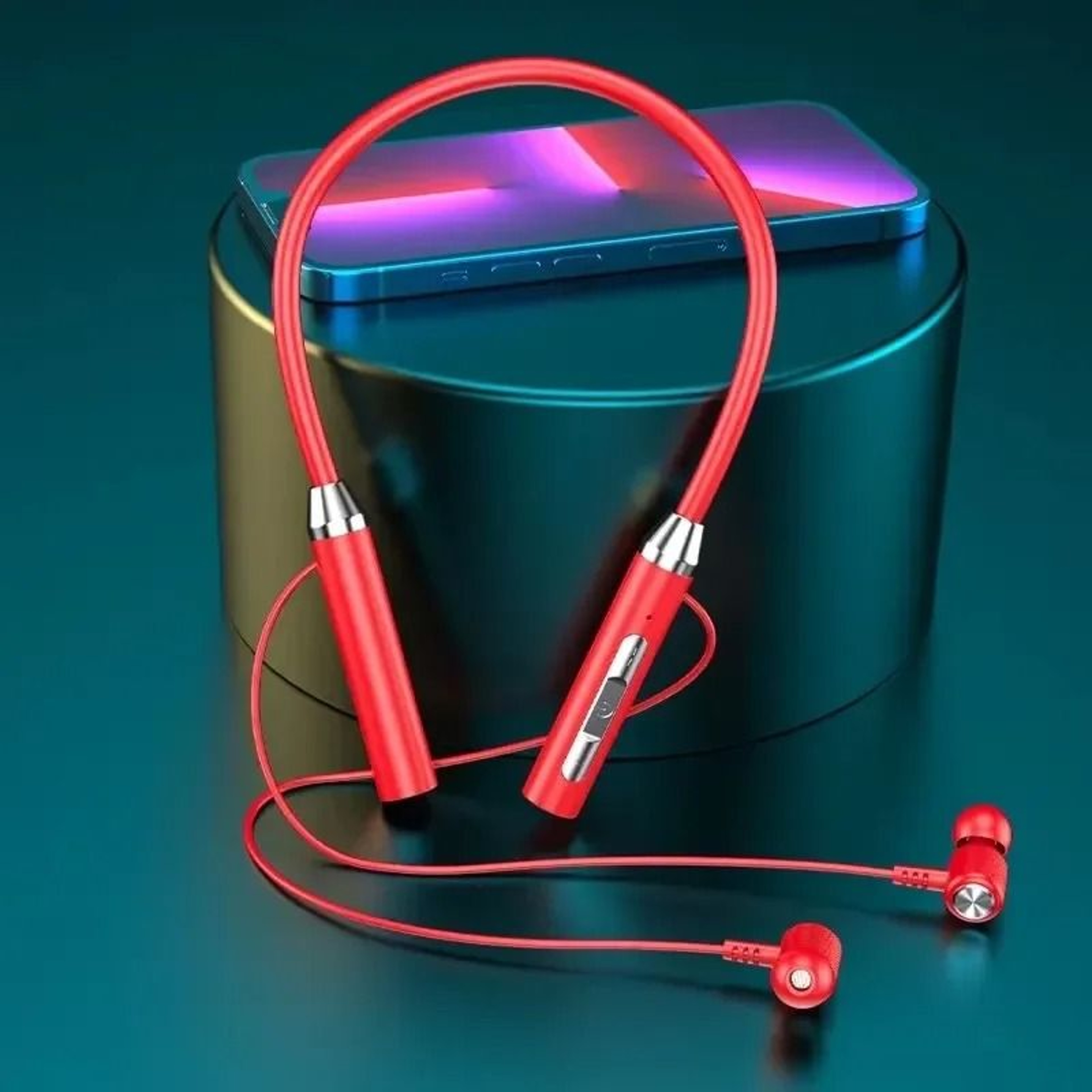 2025 Hifi 12D Stereo Sports Neckband Bluetooth Earphones Waterproof Magnetic 8