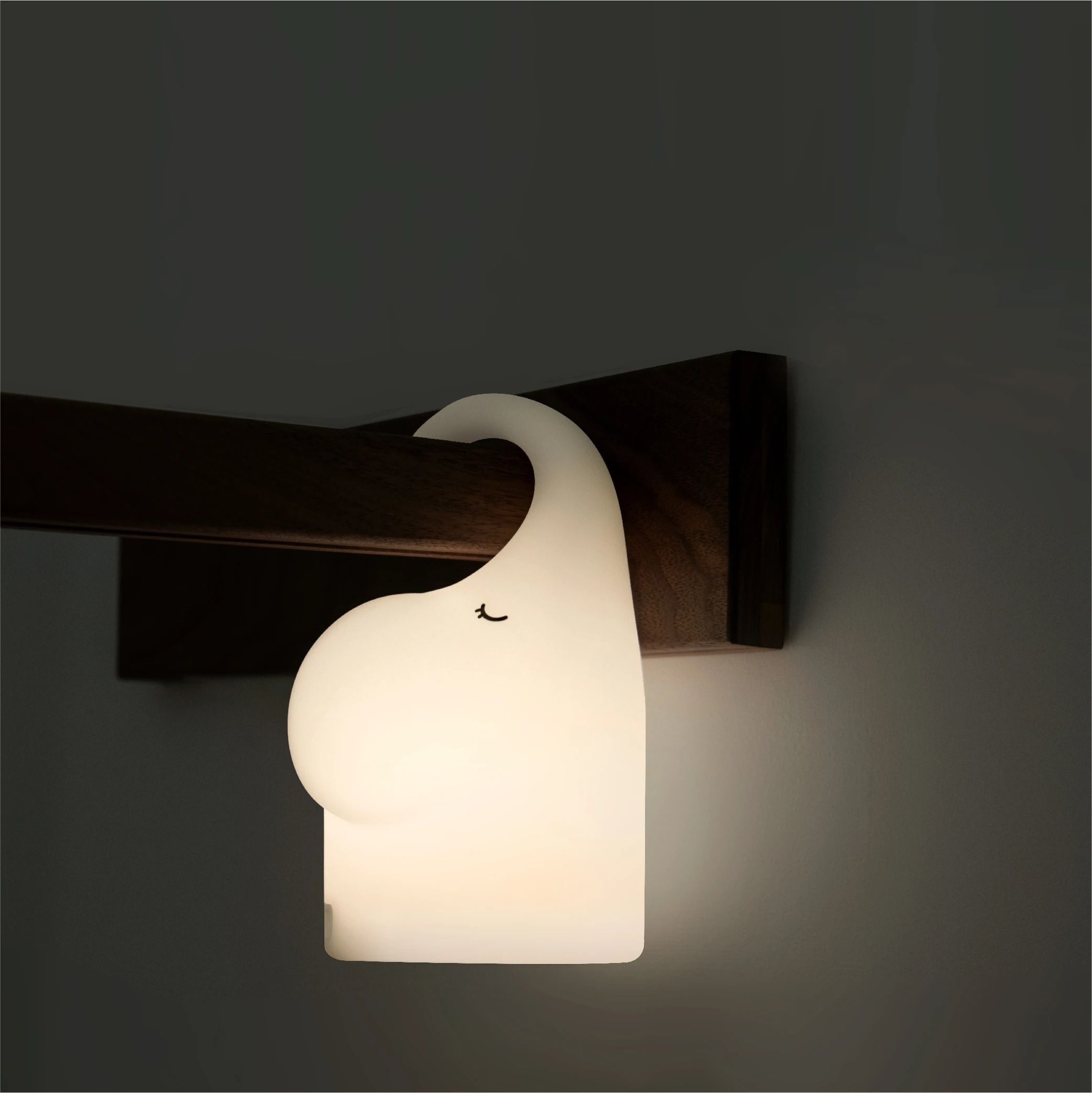 LED Motion Sensor Night Light Hanging Silicone Elephant Night Light With Motion Sensor 0
