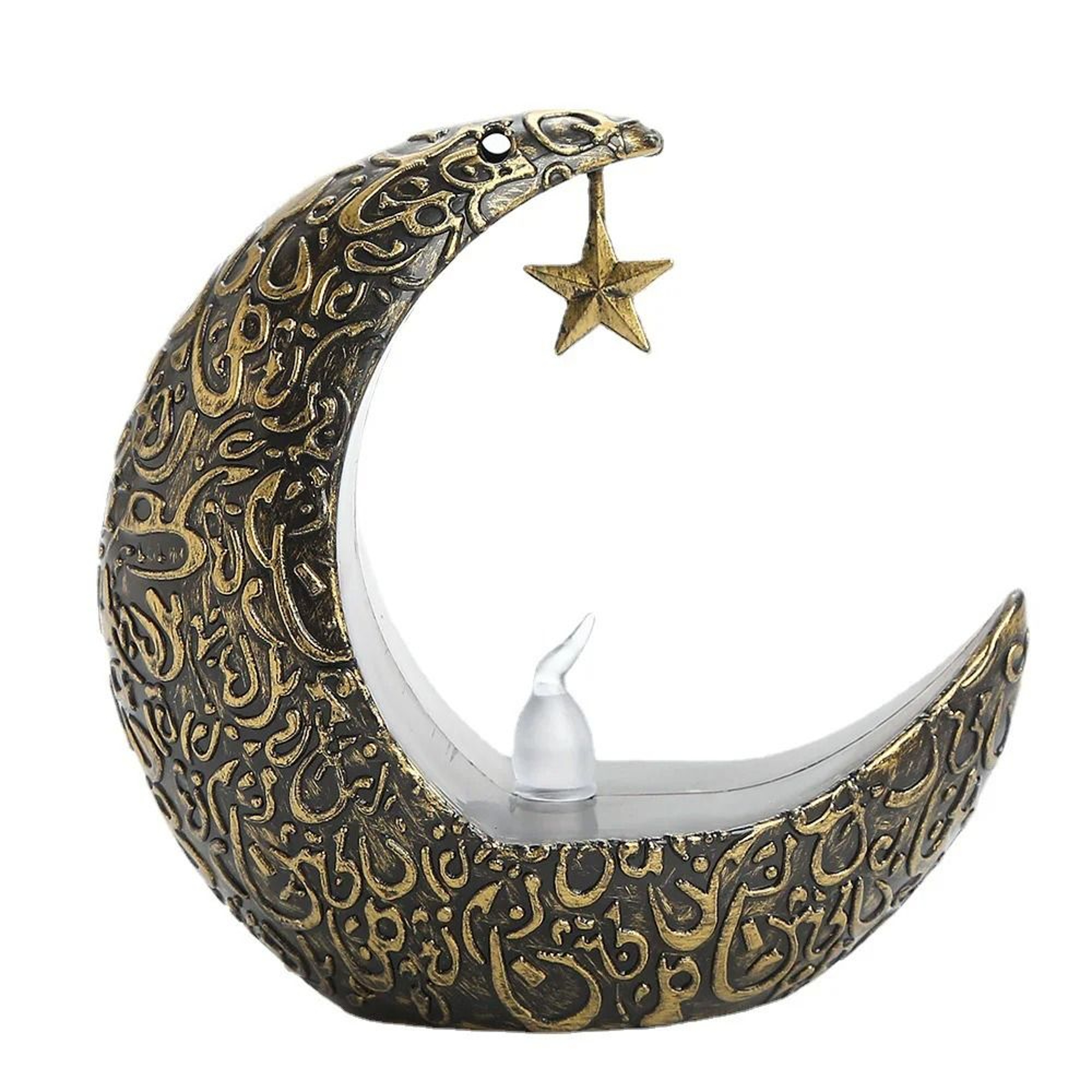 Star Moon LED Candlestick Lamp Ramadan Decoration For Home Decor 2025 4