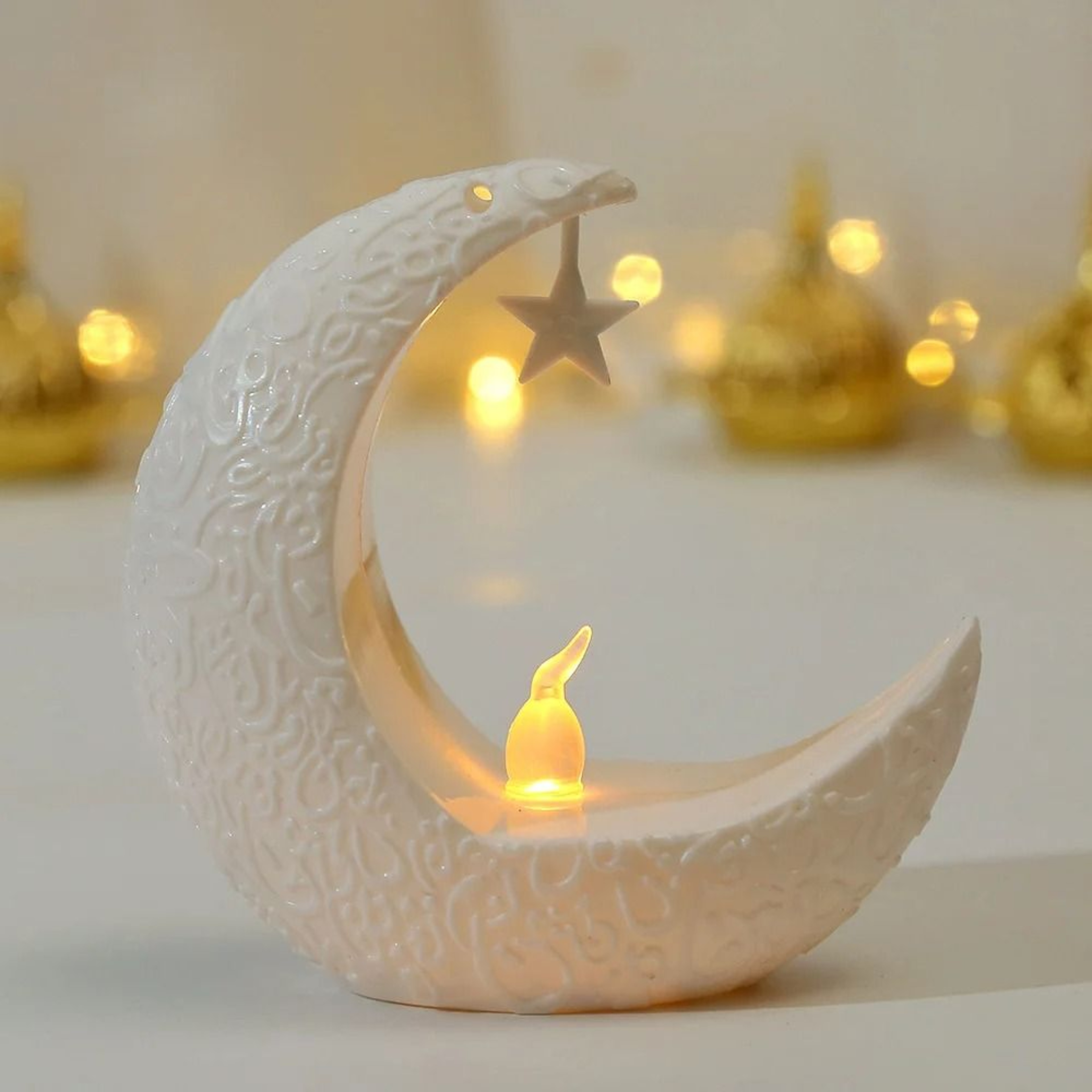 Star Moon LED Candlestick Lamp Ramadan Decoration For Home Decor 2025 7