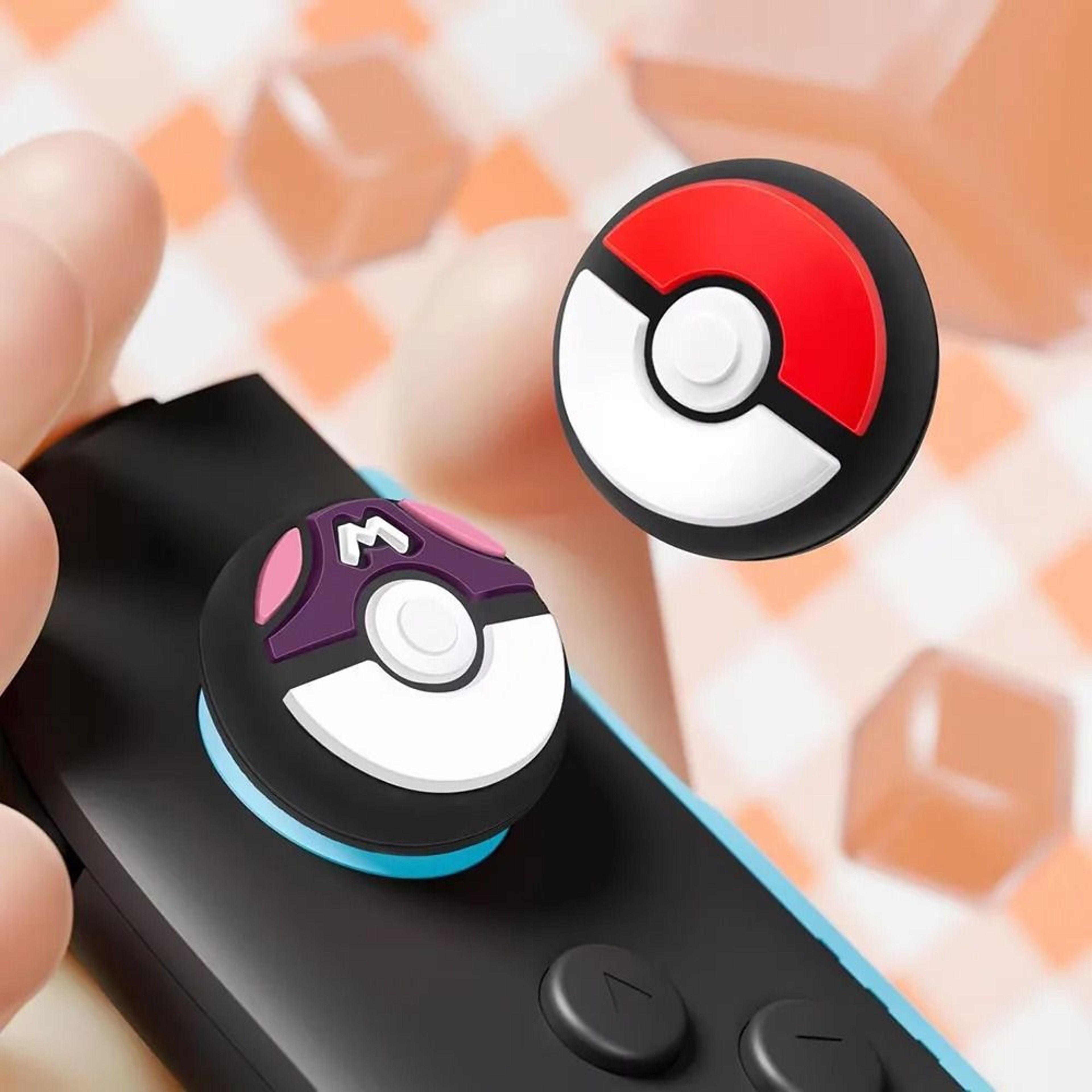 Soft Silicone Thumb Grips Joystick Caps Set 4 Piece For Switch Joy Con 3