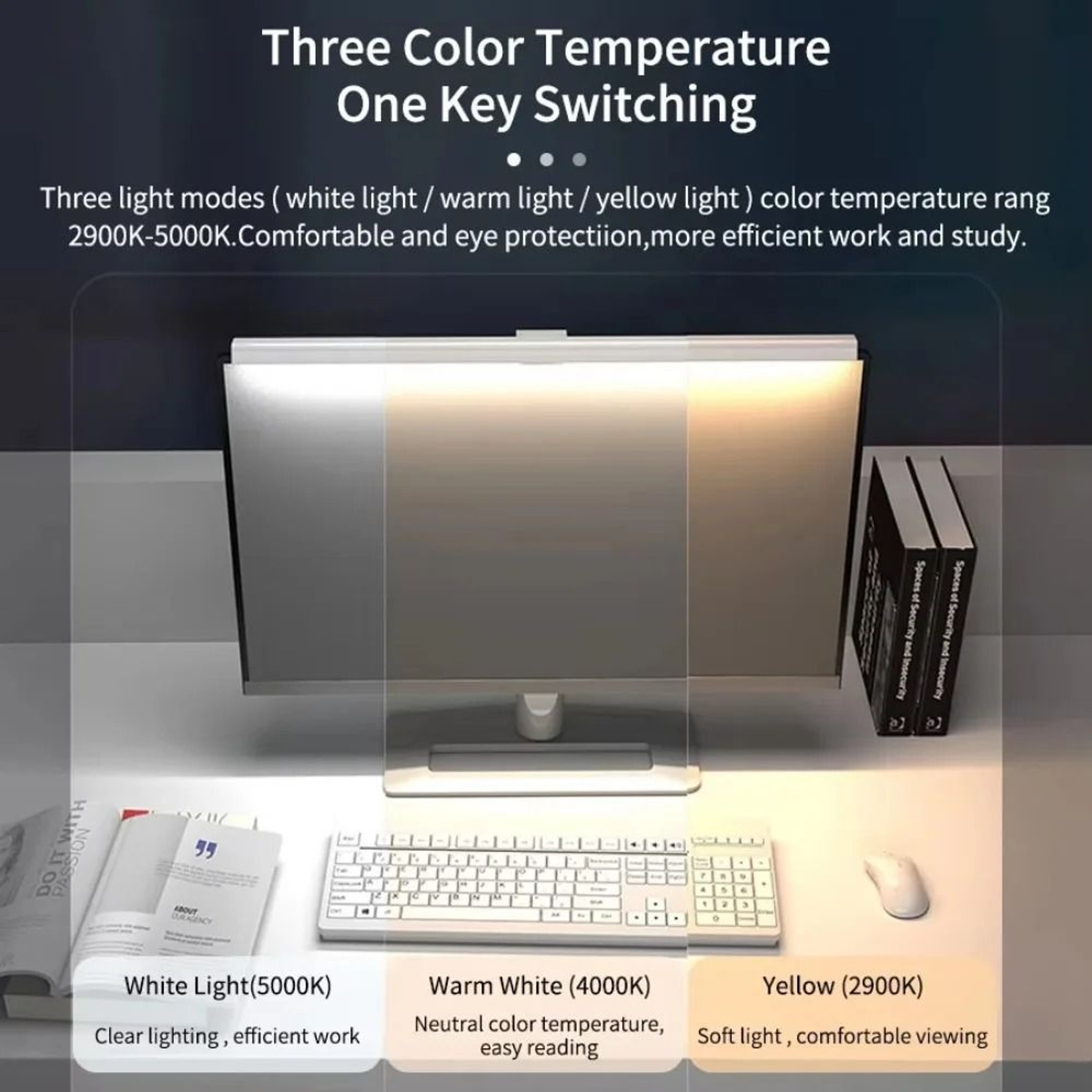 50cm Computer Monitor Light Bar Screen Hanging Light USB Desk Lamp For Study And Reading 1