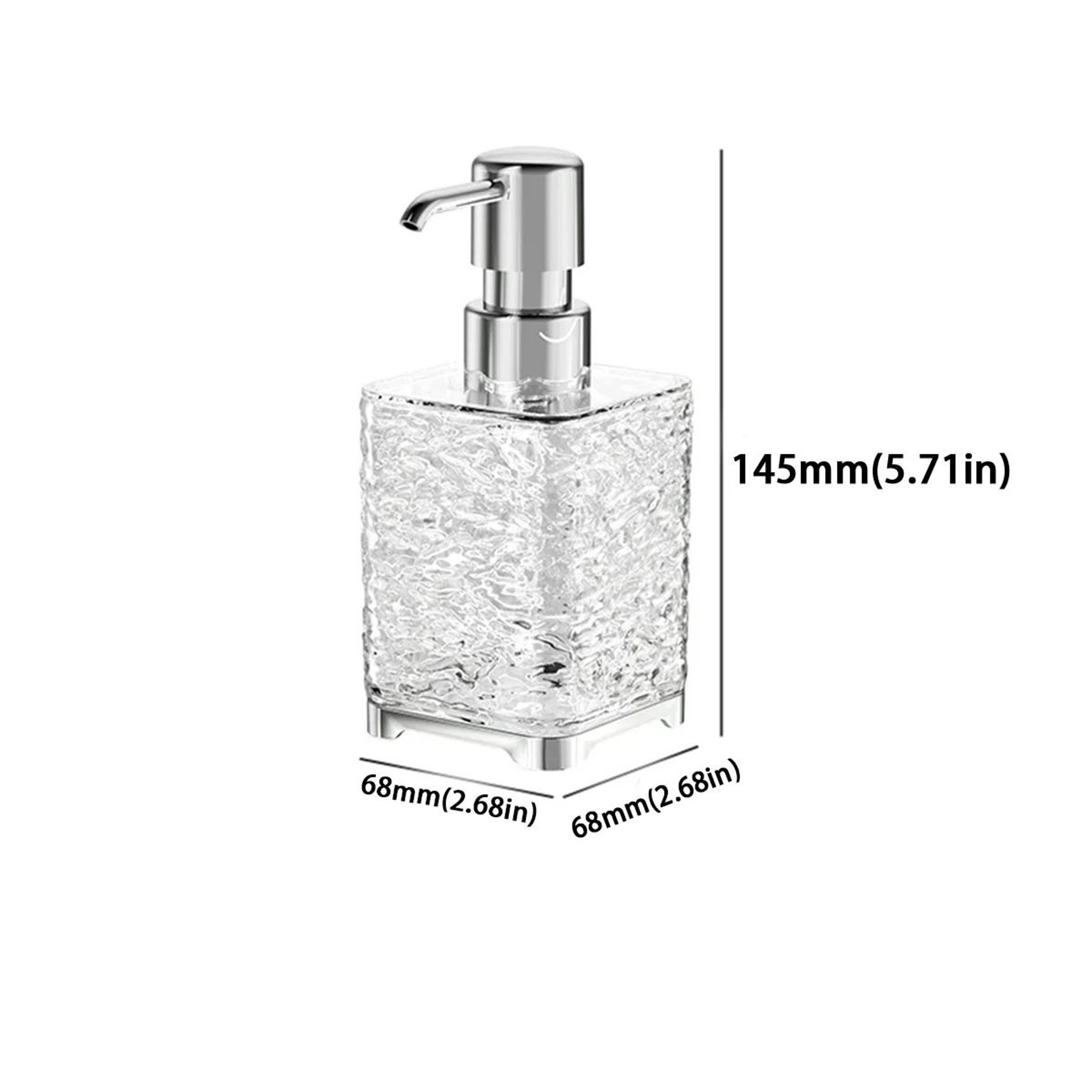 Luxurious ABS Soap Dispenser Refillable Press Liquid Dispenser For Kitchen And Bathroom 8