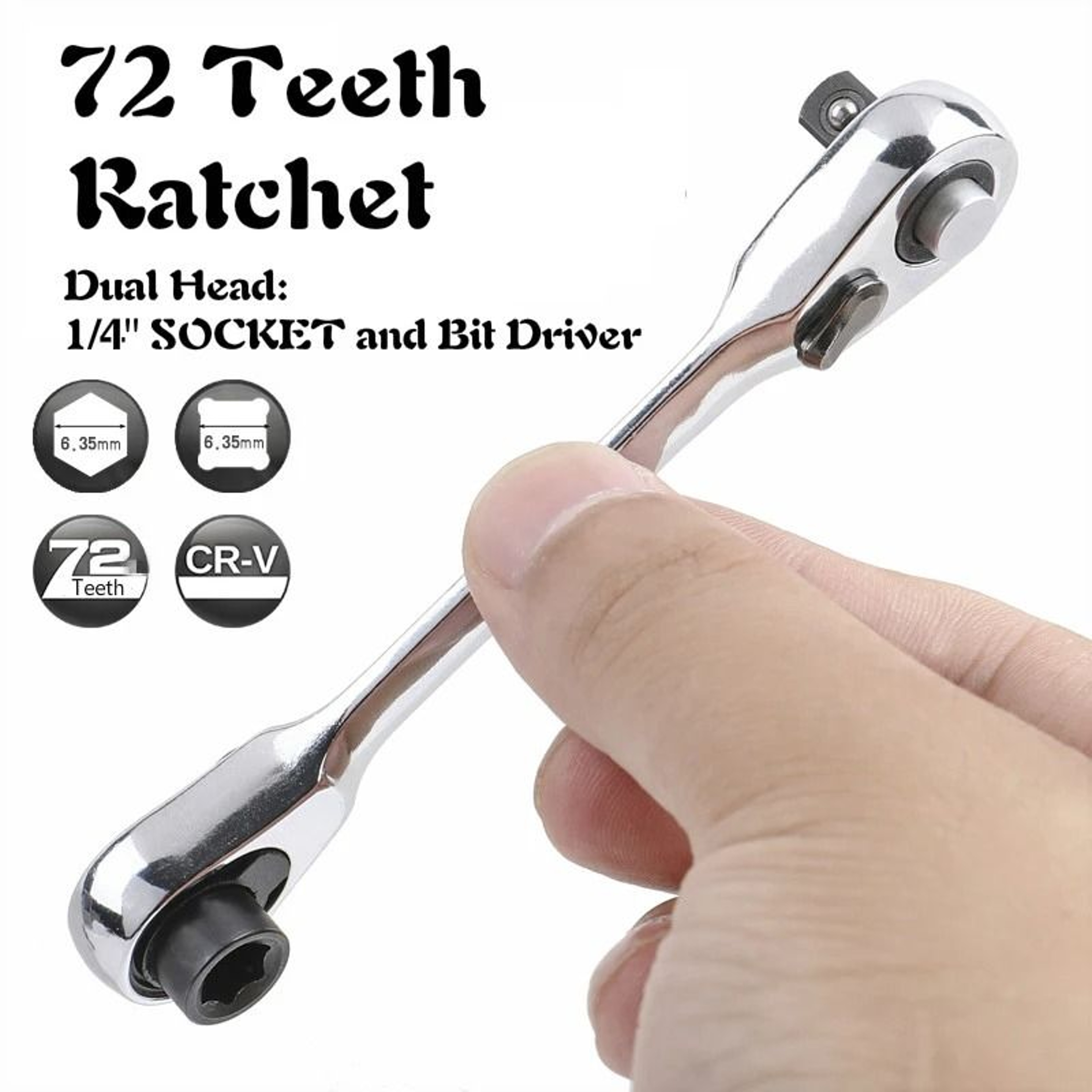 Mini 1 4 Inch Ratchet Wrench Double Ended Quick Socket Wrench Set 10
