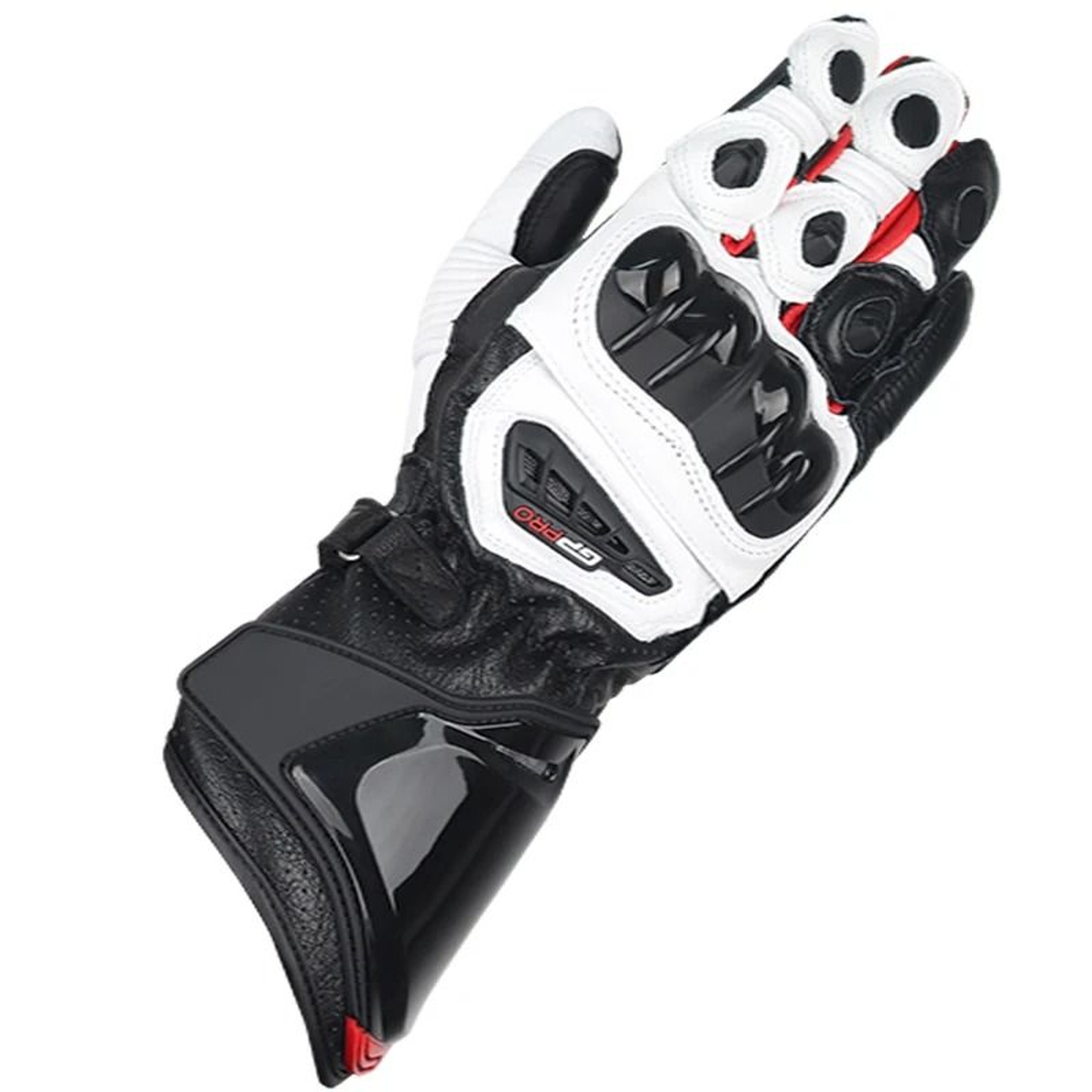 Two X Gp Pro Motorcycle Leather Long Protection Motorbike Racing Touch Screen Gloves 8