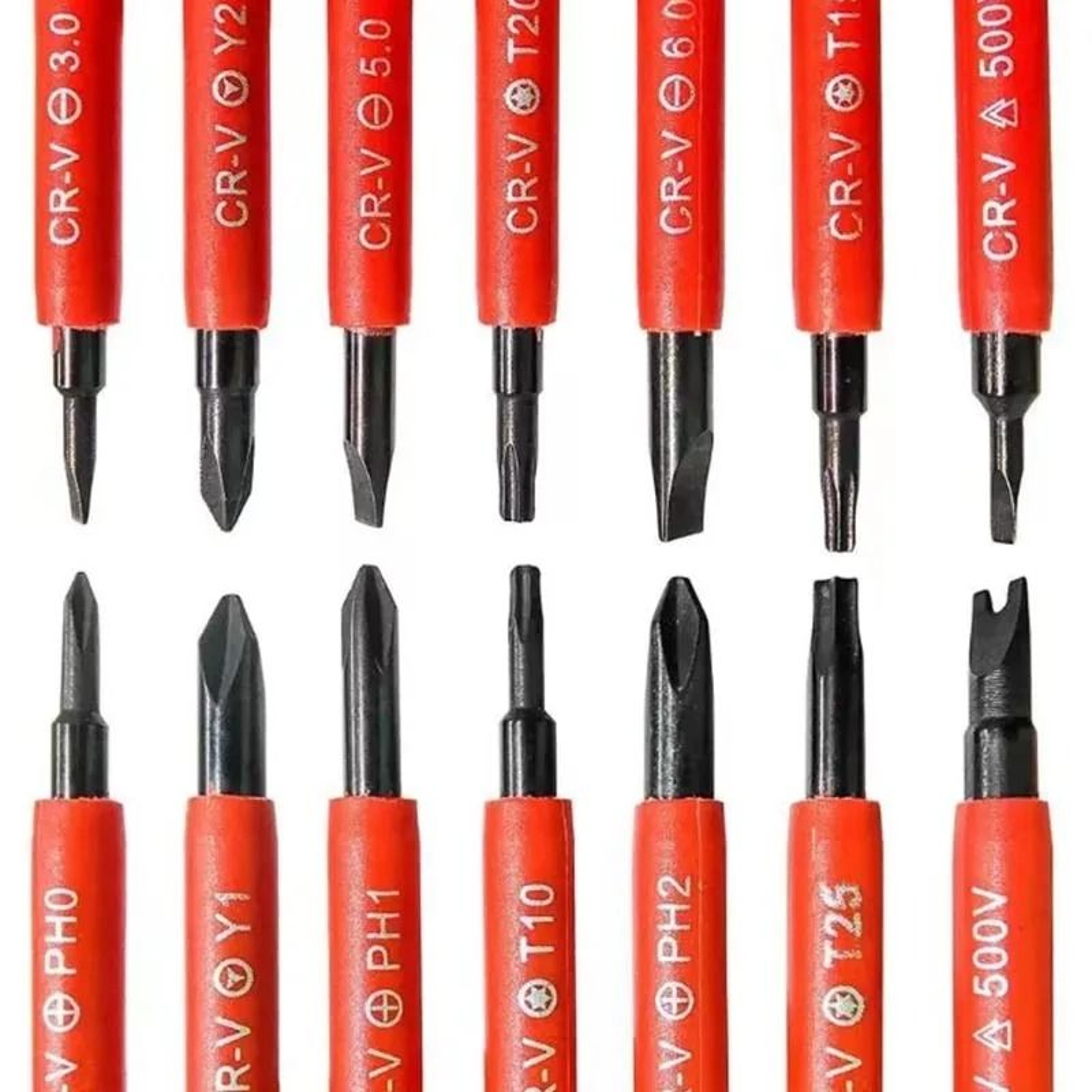 Electrician Repair Tools Kit 15 Piece 1000V Insulated Screwdriver Set With Magnetic Bits 2