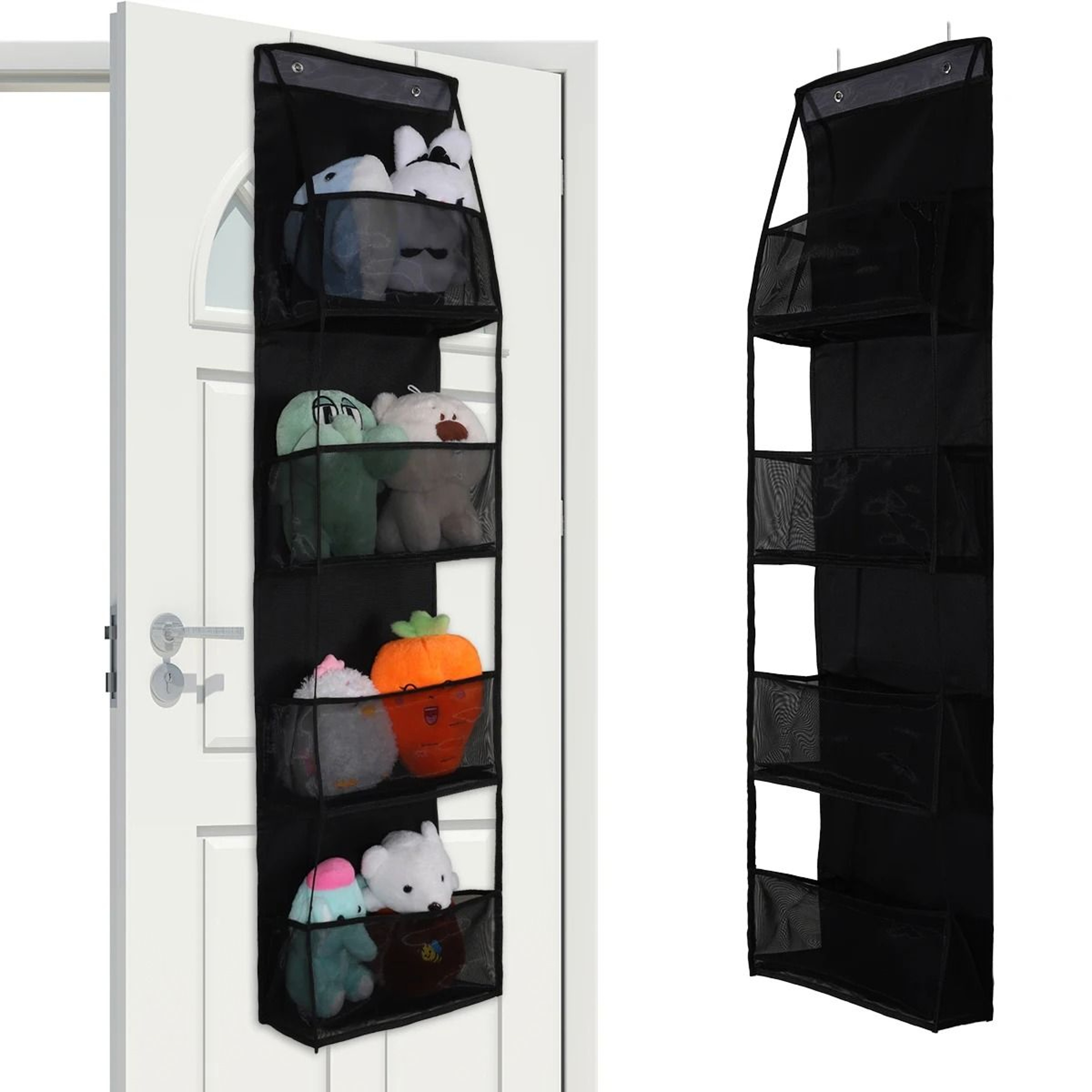Over The Door Hanging Organizer 4 Layer Or 6 Layer Storage Bag For Cosmetics Bathroom Closet 16