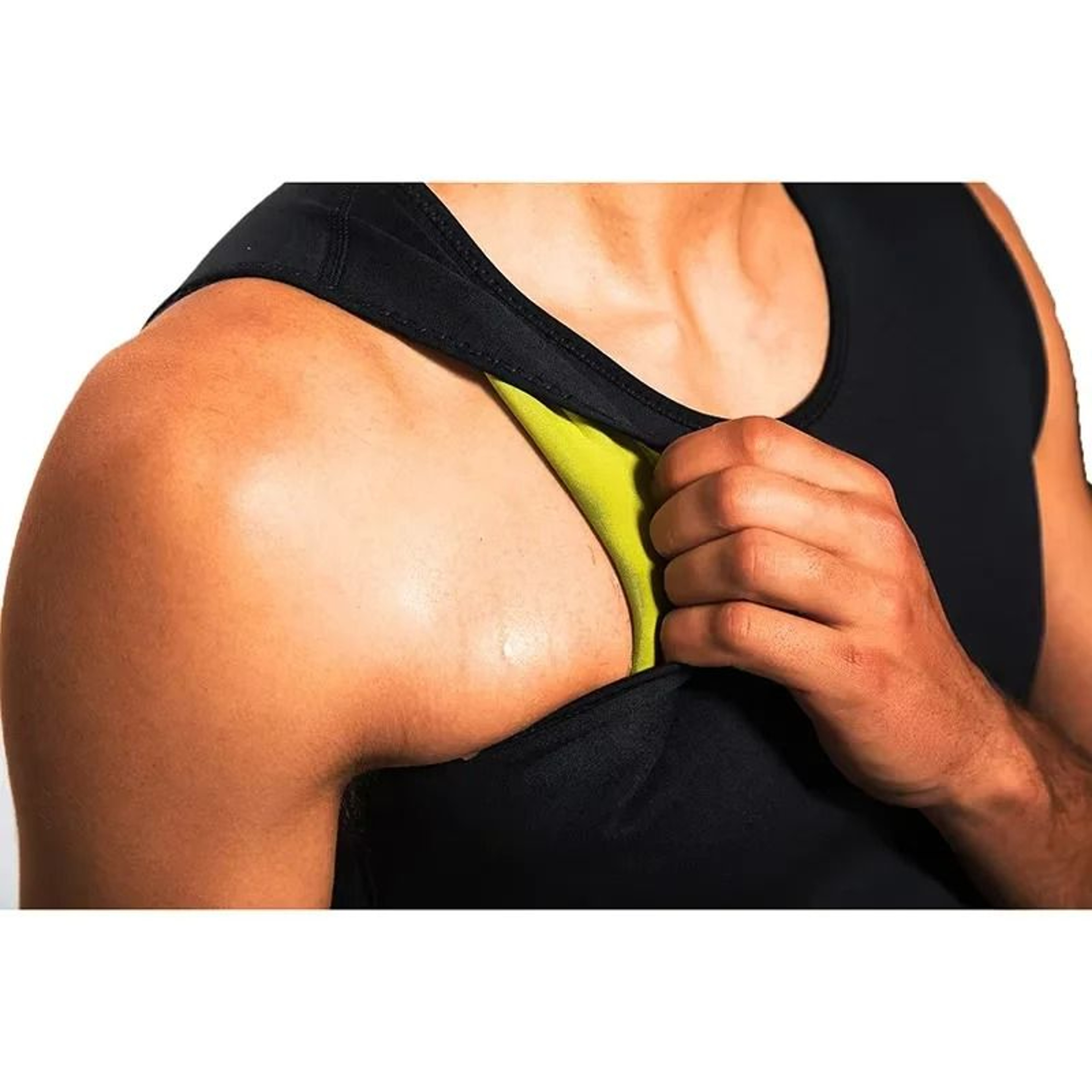 Men Training T Shirts Sauna Effect Sports Vest Exercise Tops Fitness Clothes Slimming Weight Loss S 4
