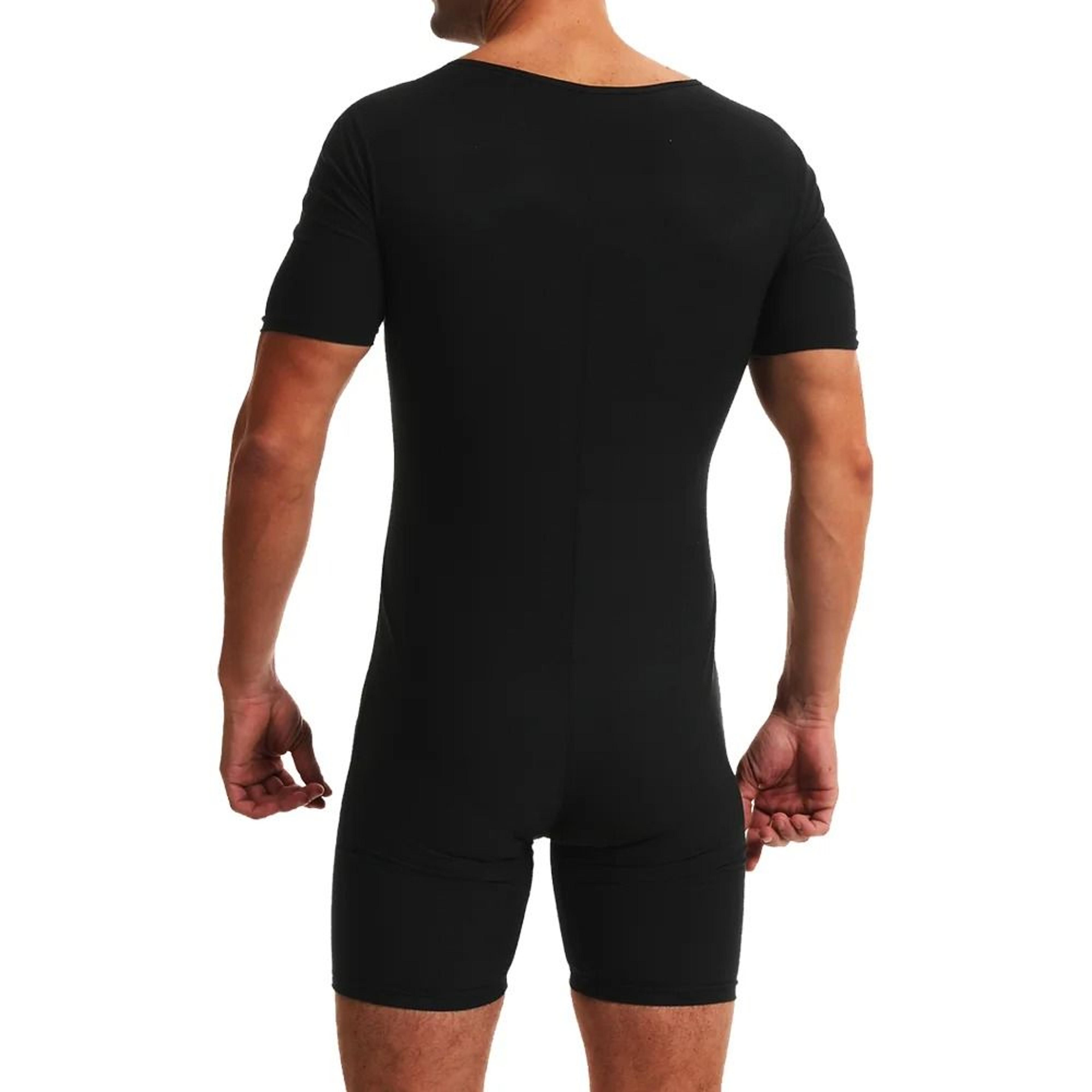 Men Sauna Suit Hot Sweating Jumpsuit Waist Trainer Weight Loss Bodysuit 2