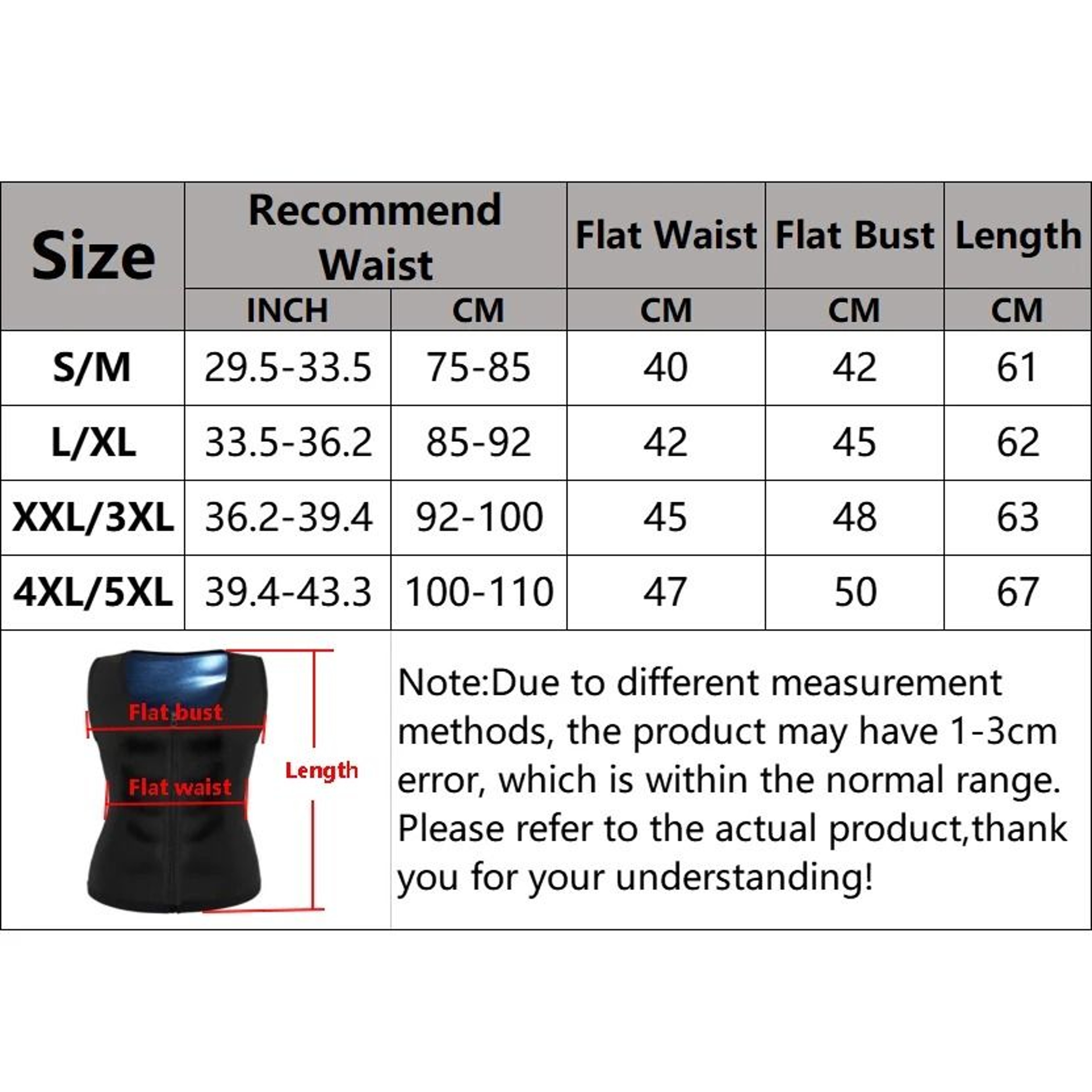Men Slimming Sauna Vest Waist Trainer Zipper Shaper For Sweat And Fat Burning 5