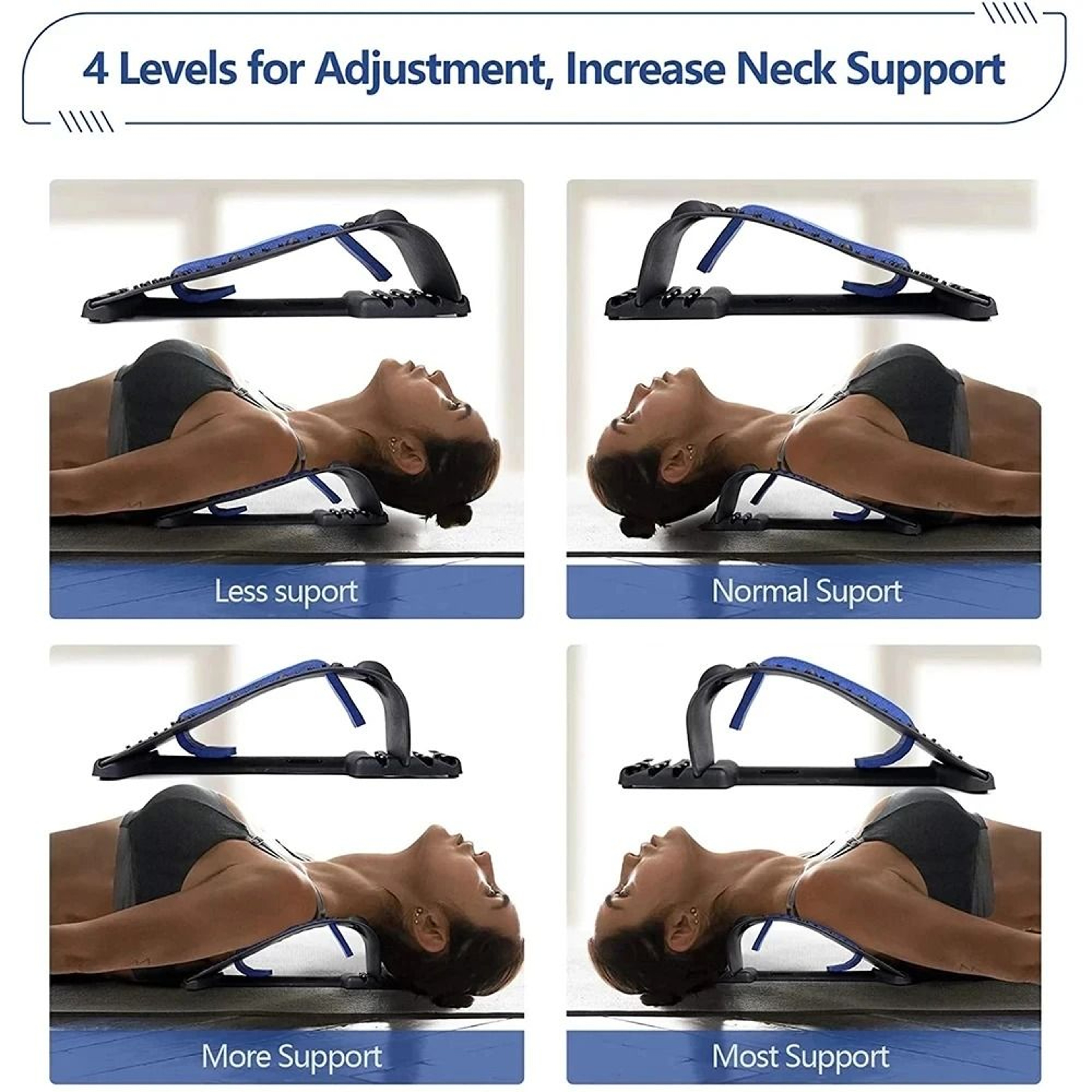 Back Stretcher Adjustable Lumbar Spine Support Board For Pain Relief And Posture Correction 4