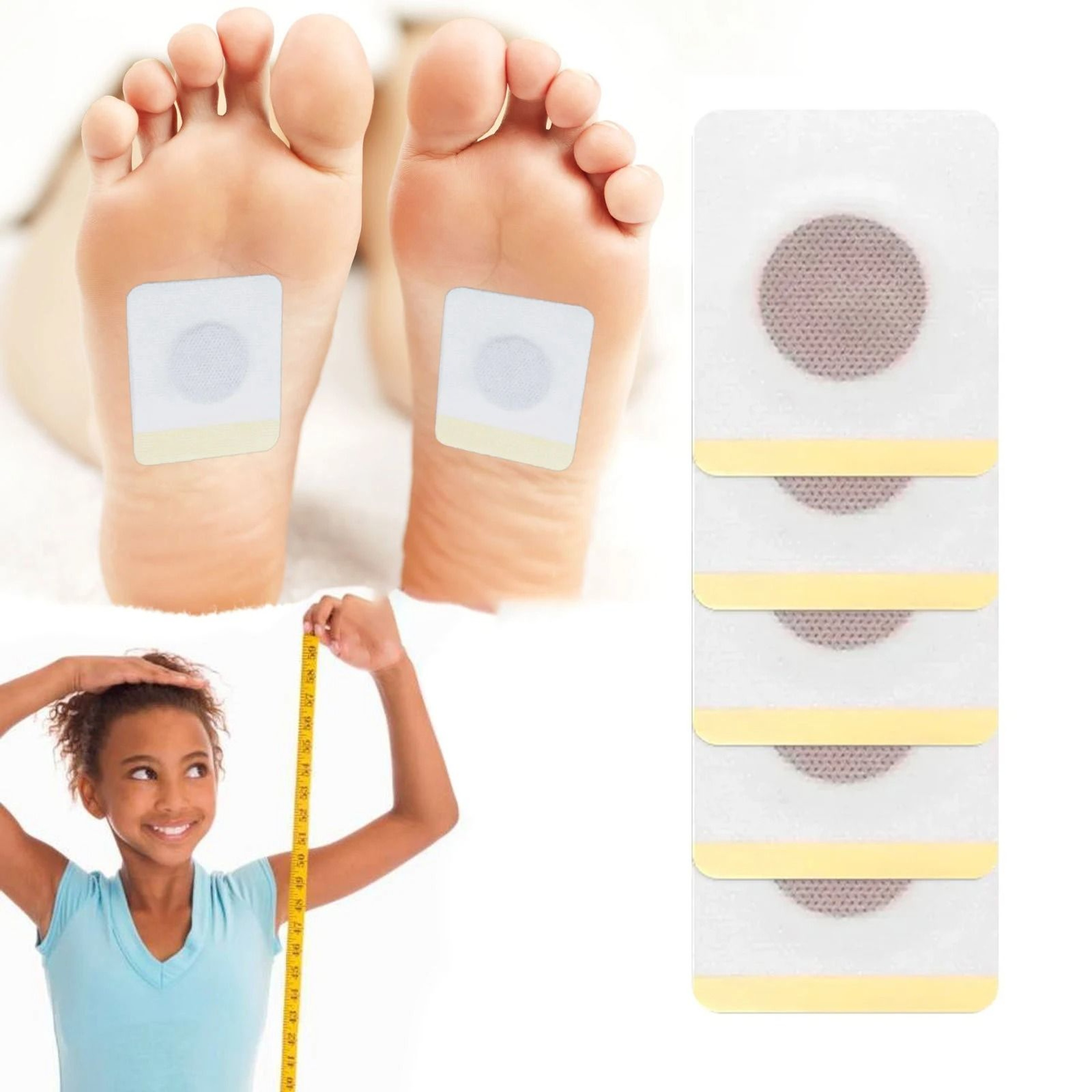 Height Increase Foot Patch Natural Herbal Bone Growth Foot Health Care 0