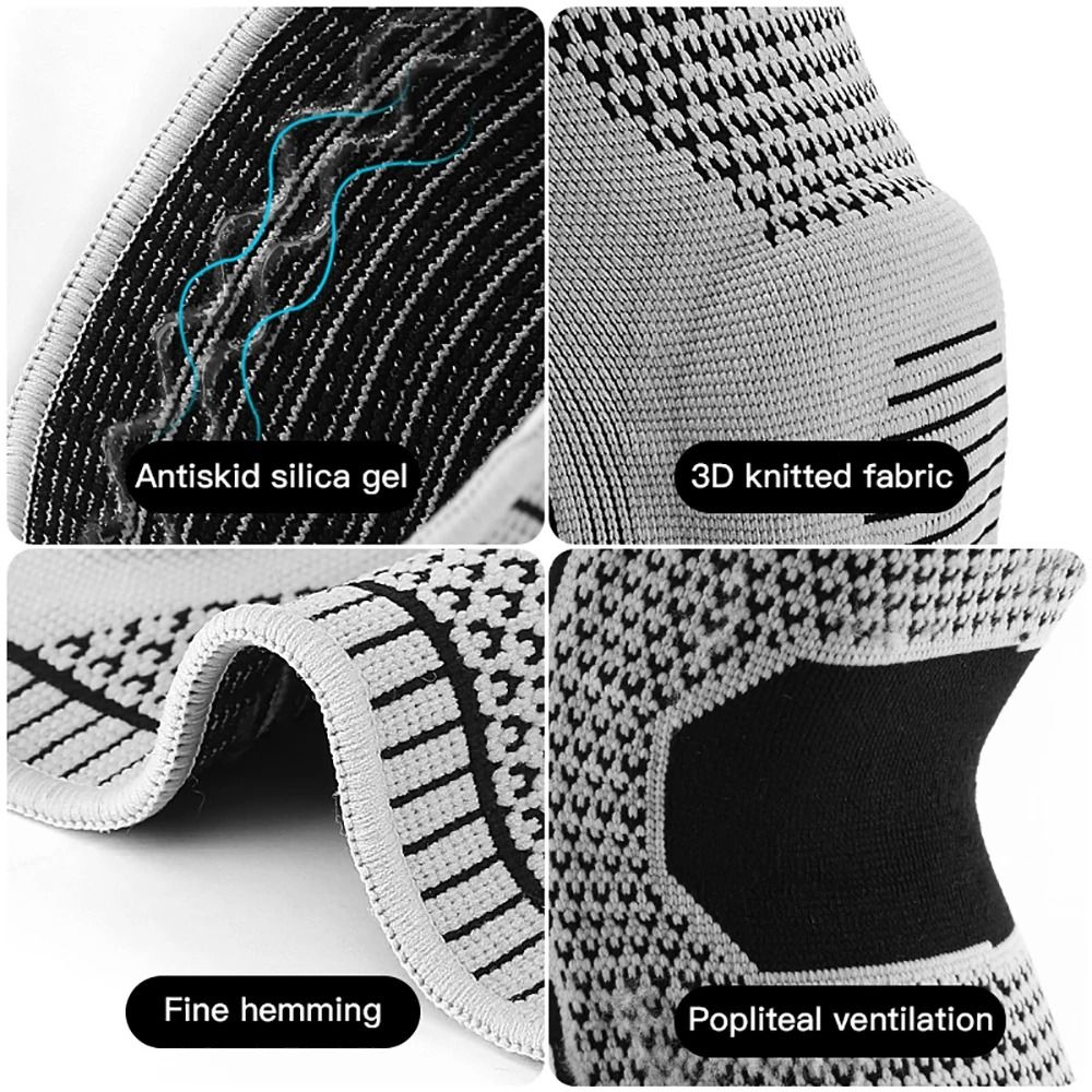 Compression Knee Pads With Silicone Support For Sports And Joint Protection 1