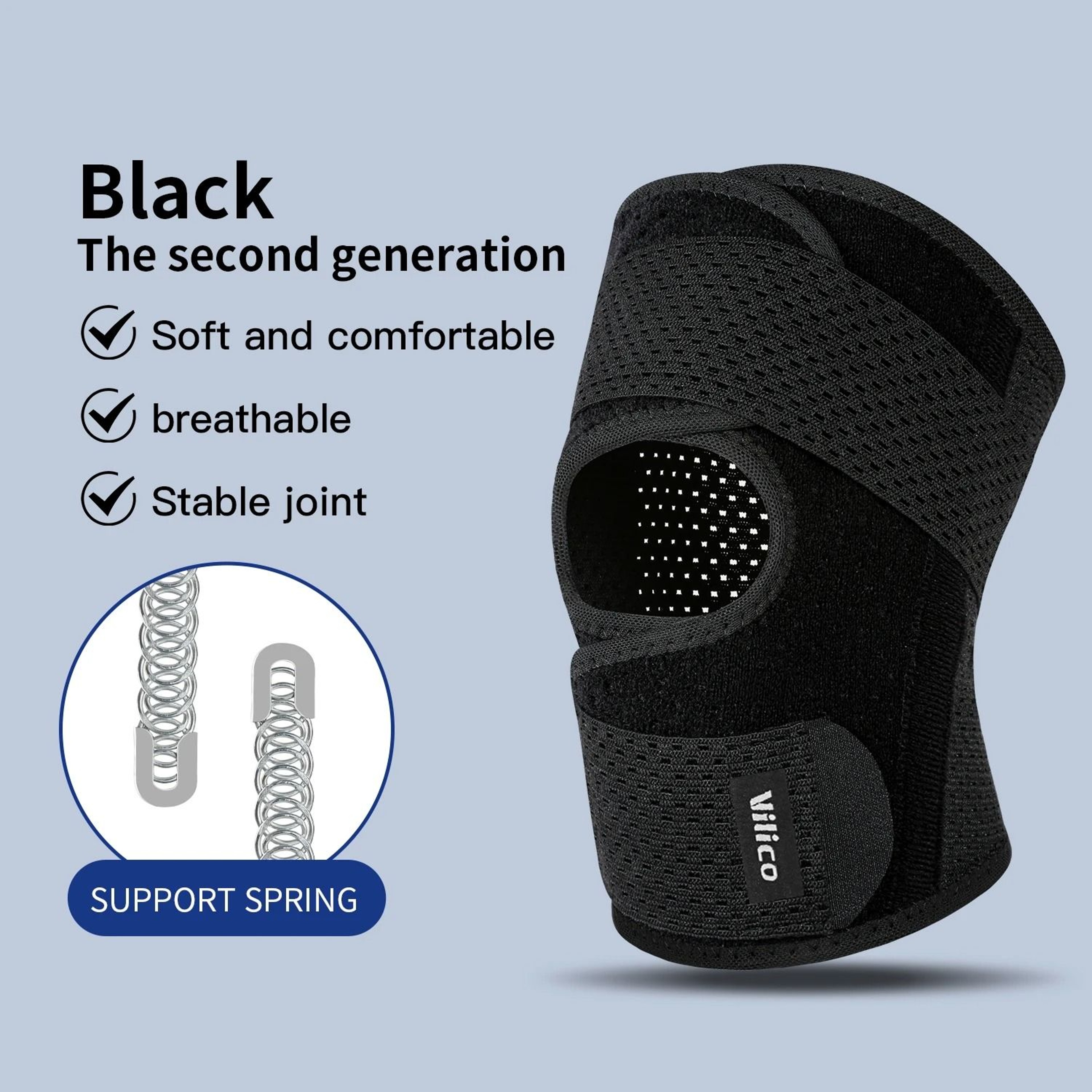 Elastic Compression Knee Support Brace For Sports And Joint Protection 8