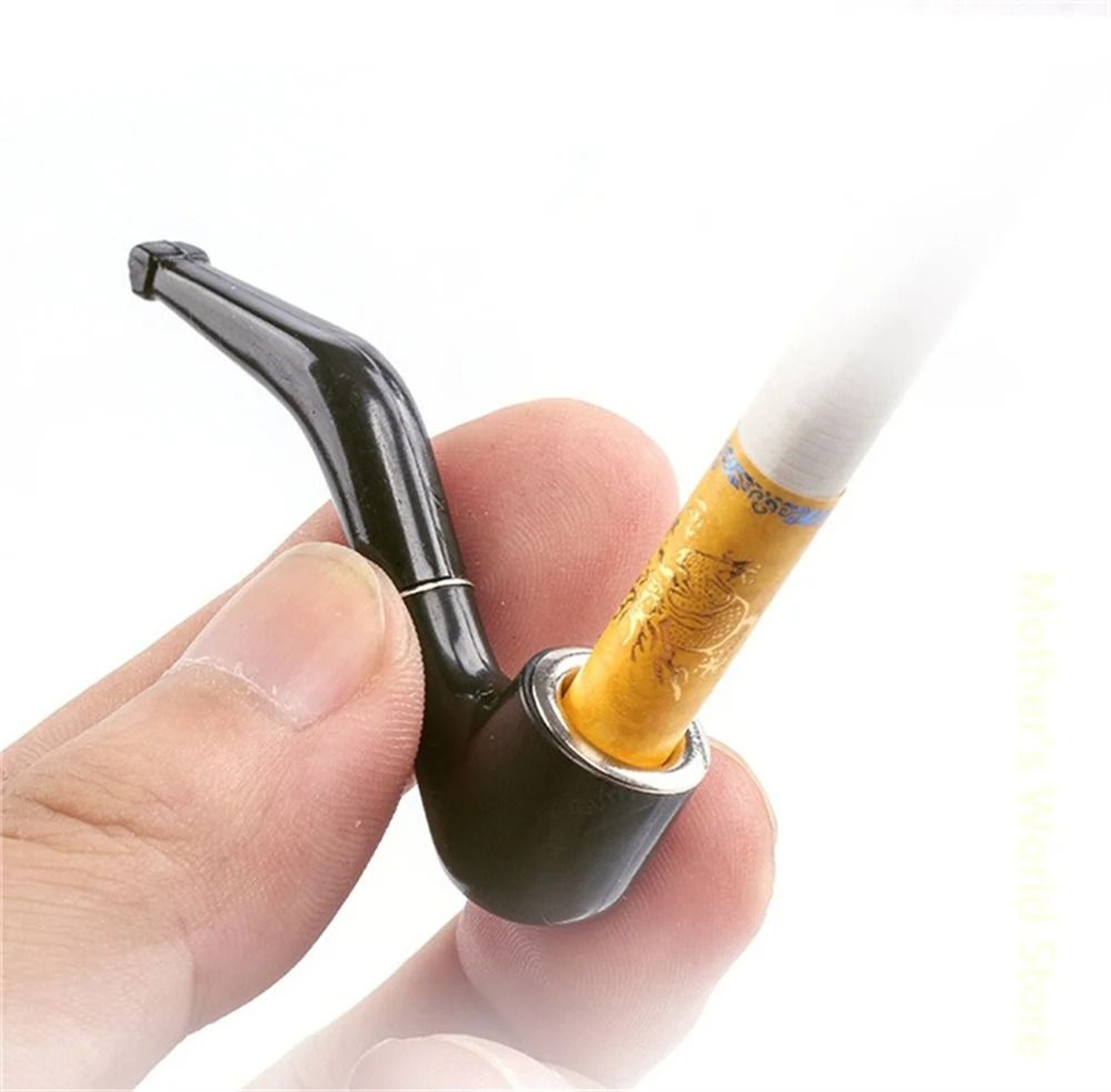 Mini Pipe Smoking Device Durable Tobacco Pipe Mouthpiece 5