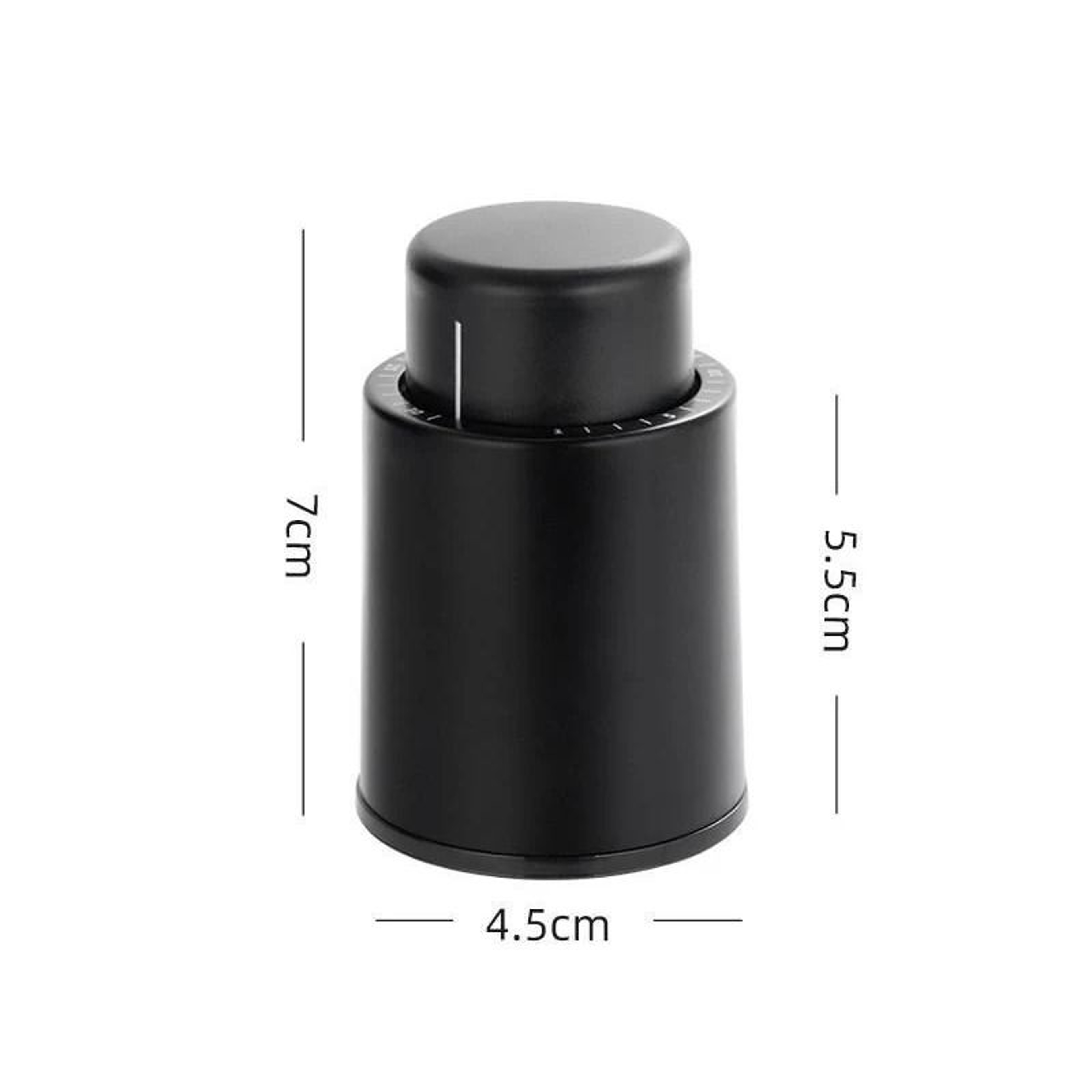 Wine Bottle Vacuum Saver Pump With Seal Cap Date Scale 6