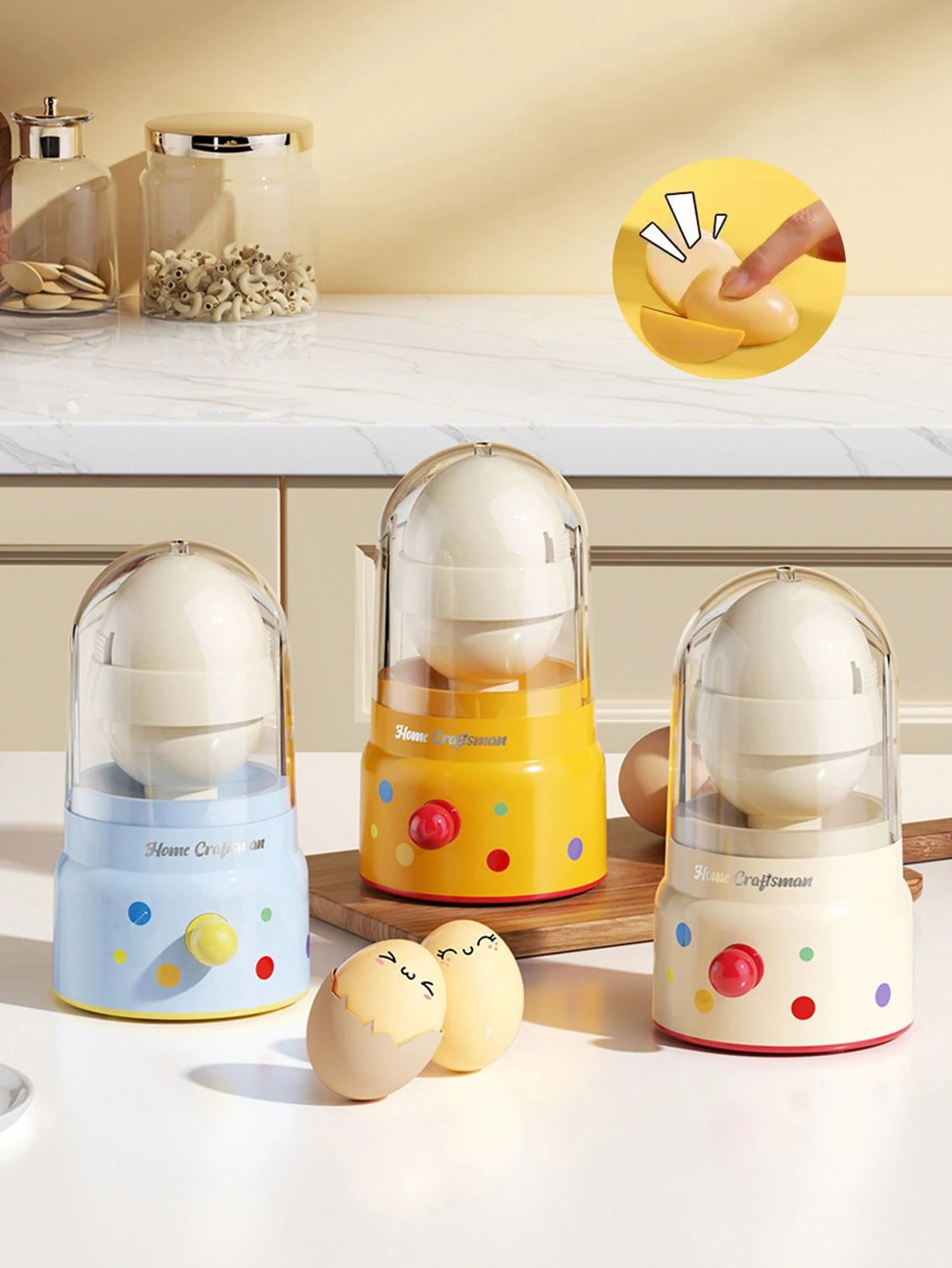 Portable Egg Yolk Mixer Manual Scrambler 0