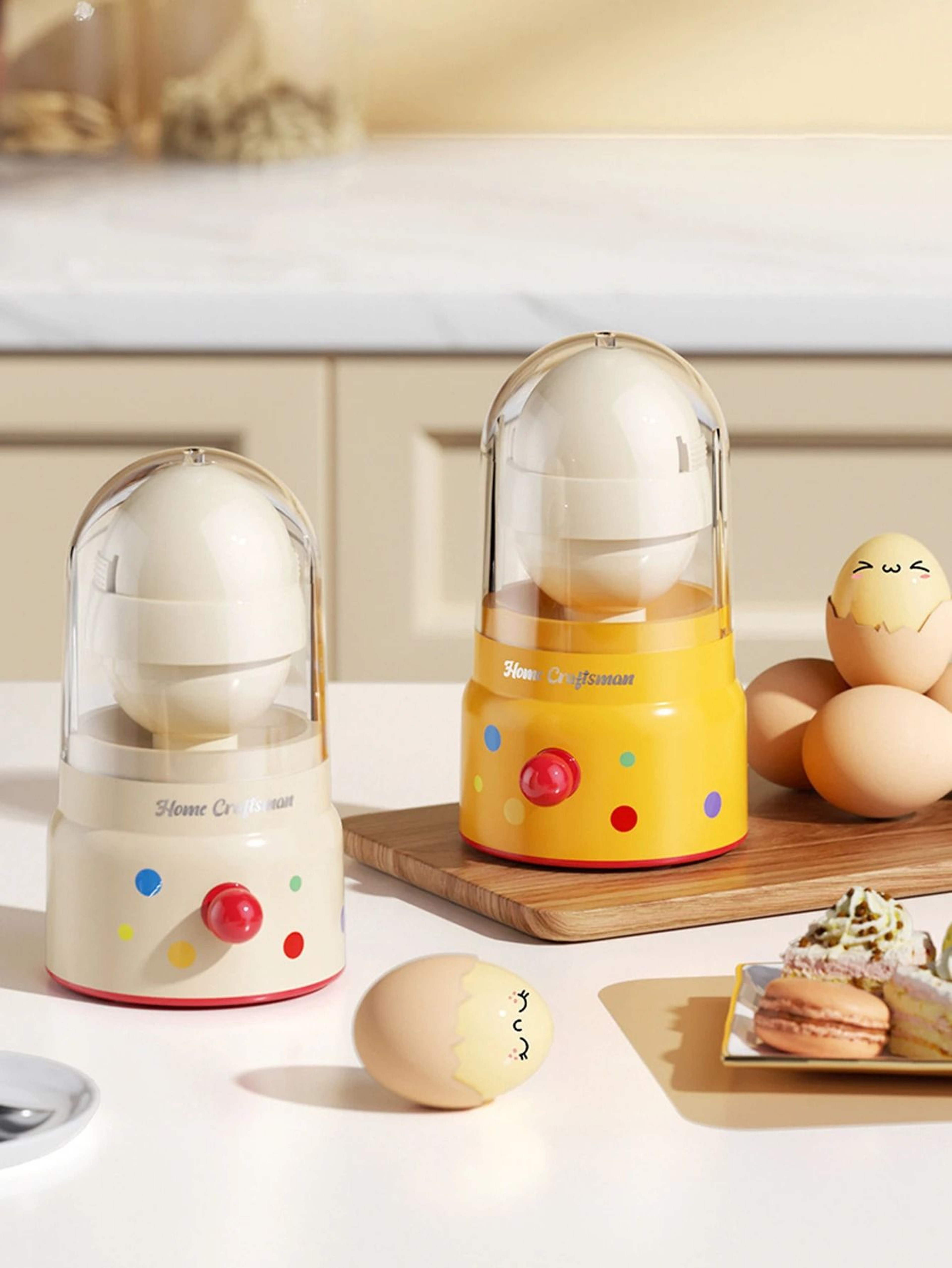 Portable Egg Yolk Mixer Manual Scrambler 5