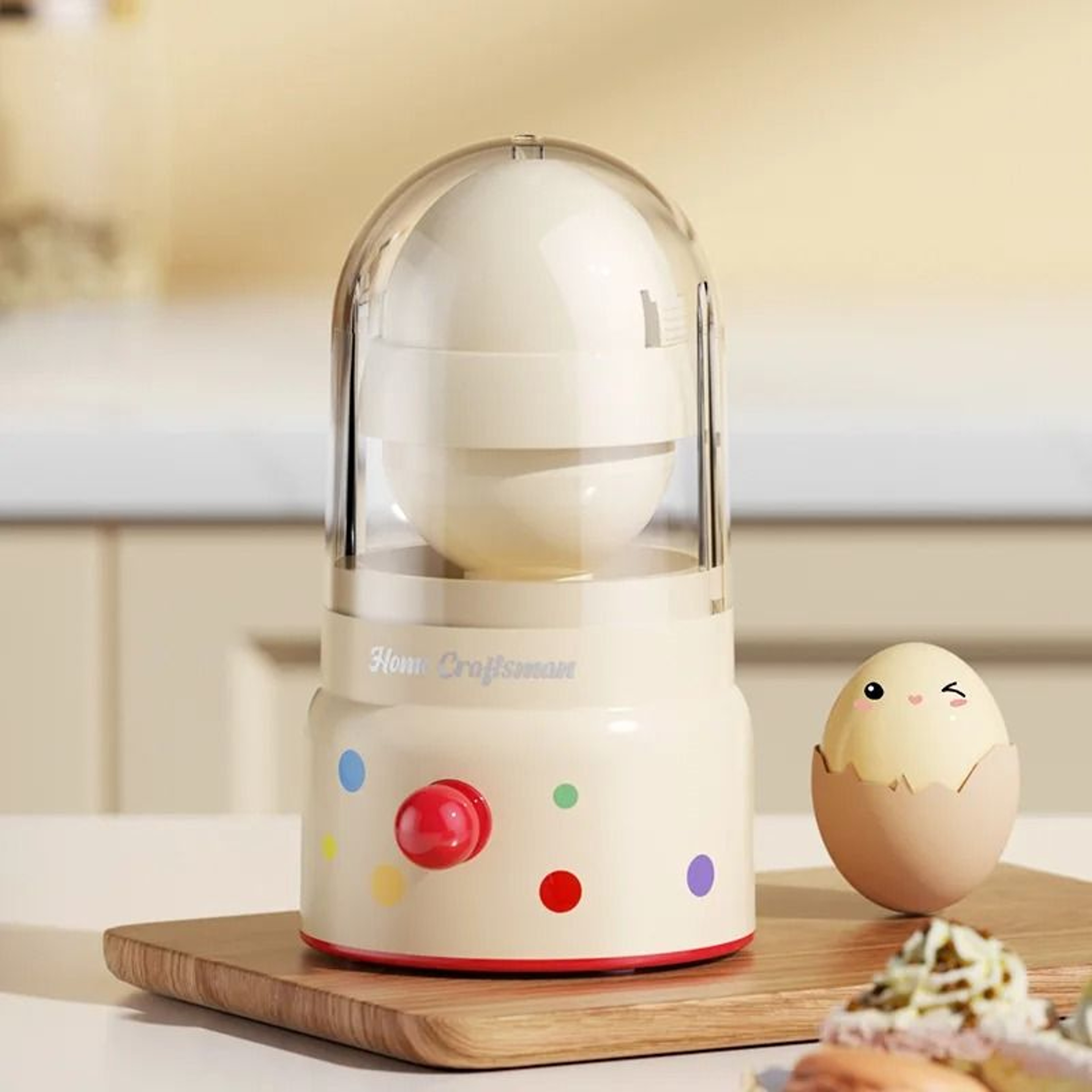 Portable Egg Yolk Mixer Manual Scrambler 8