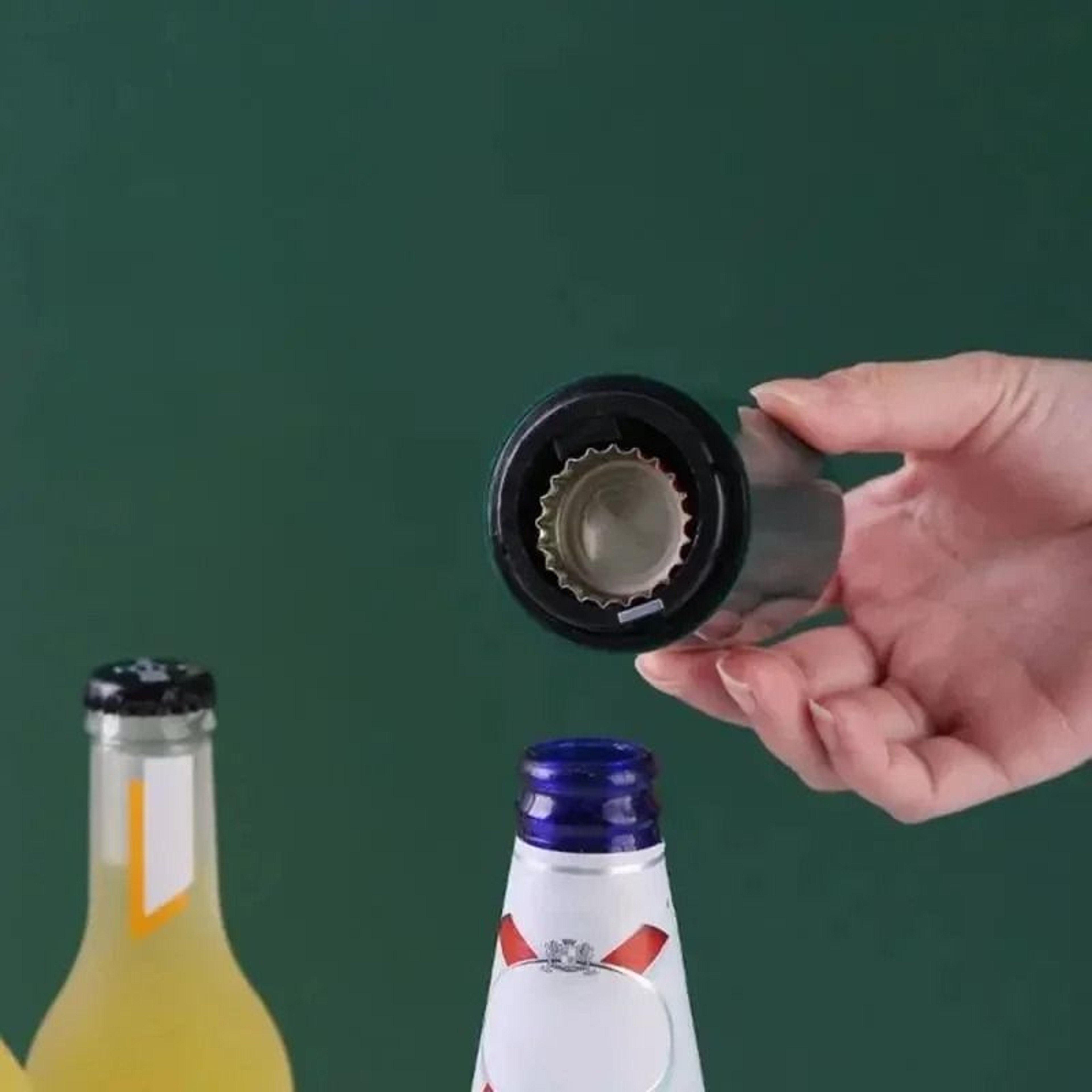 Magnetic Automatic Beer Bottle Opener Stainless Steel 3