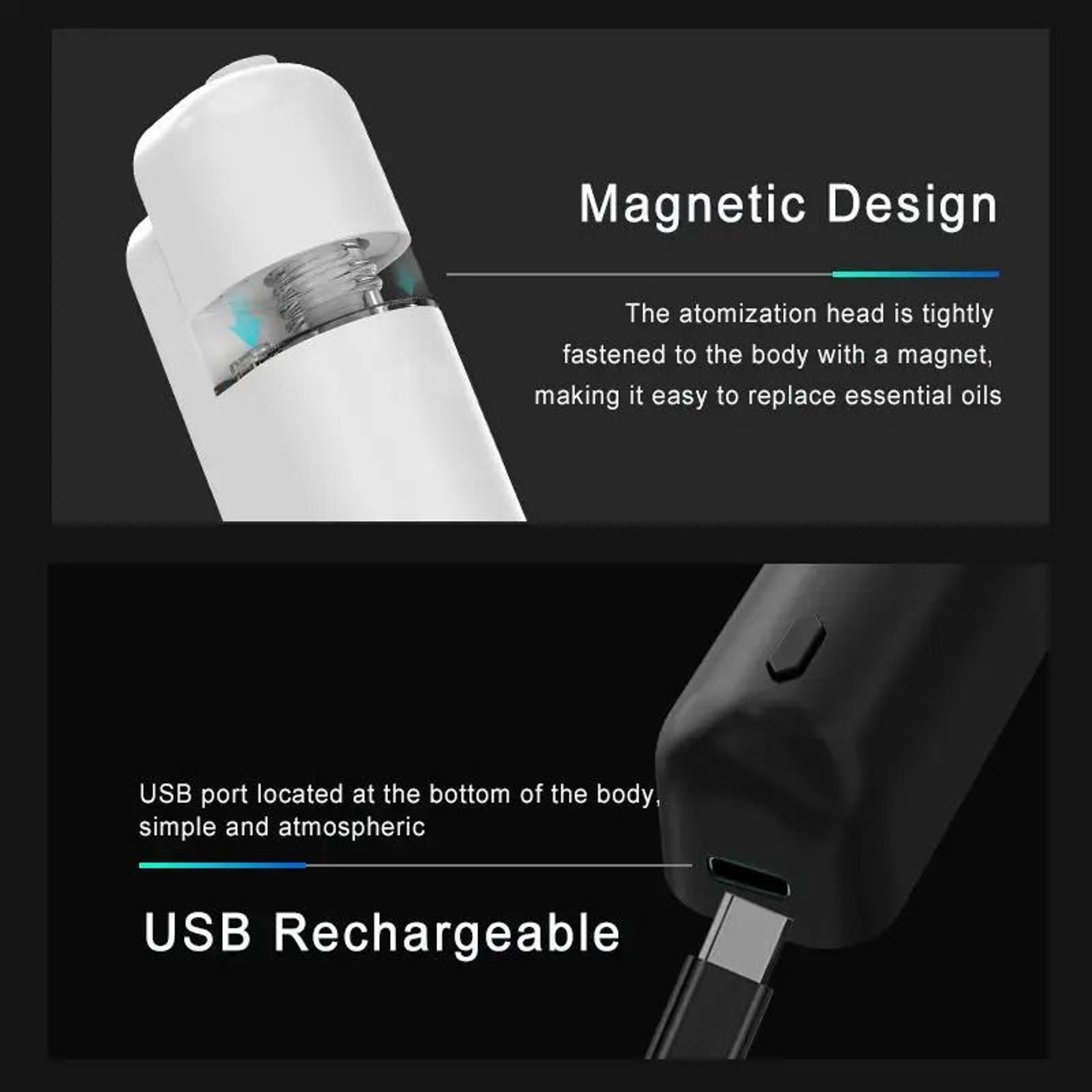 Portable Car Scent Essential Oil Aroma Diffuser 2