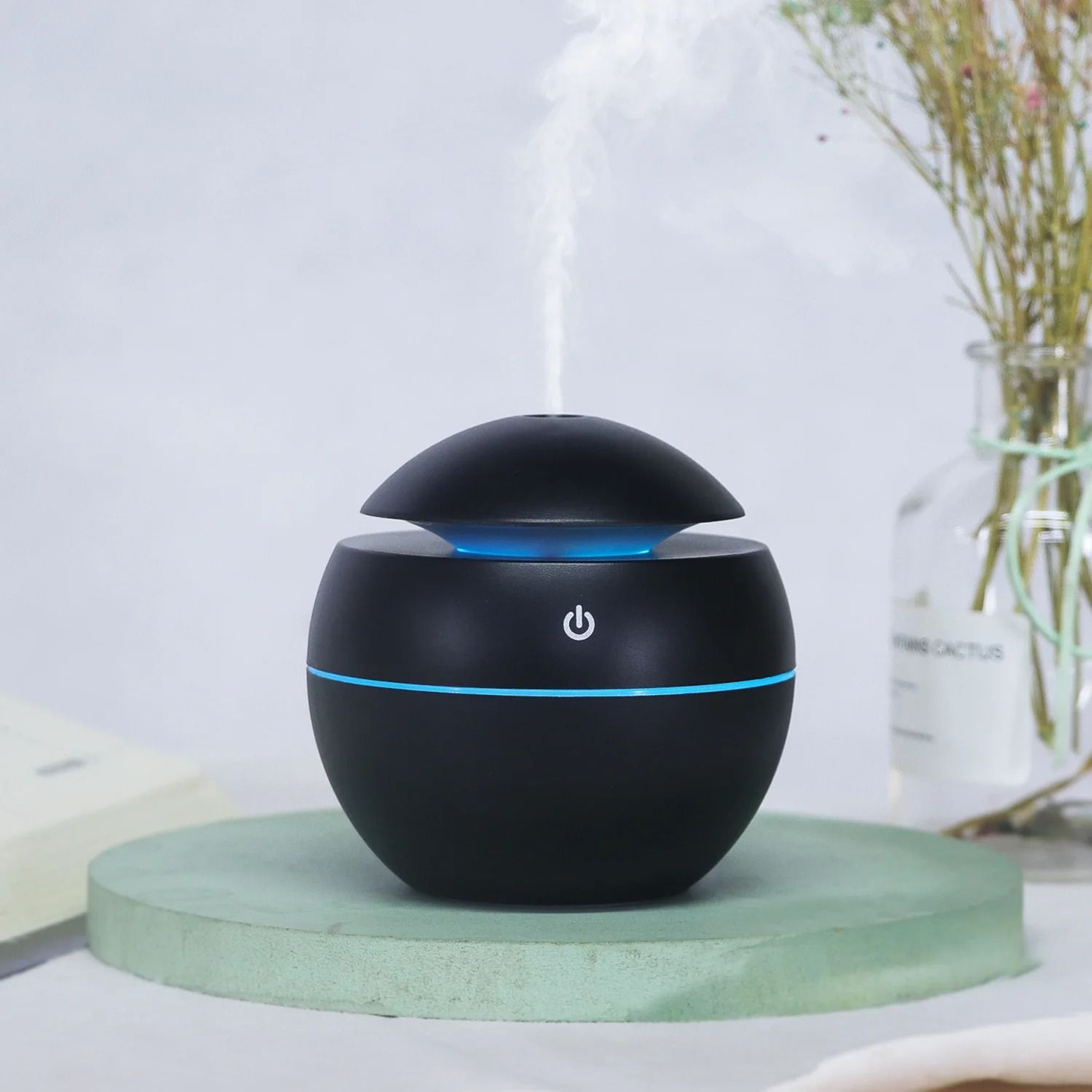 Ultrasonic Quiet Large Aromatherapy Cold Mist Humidifier Wood Grain Aroma Diffuser 7