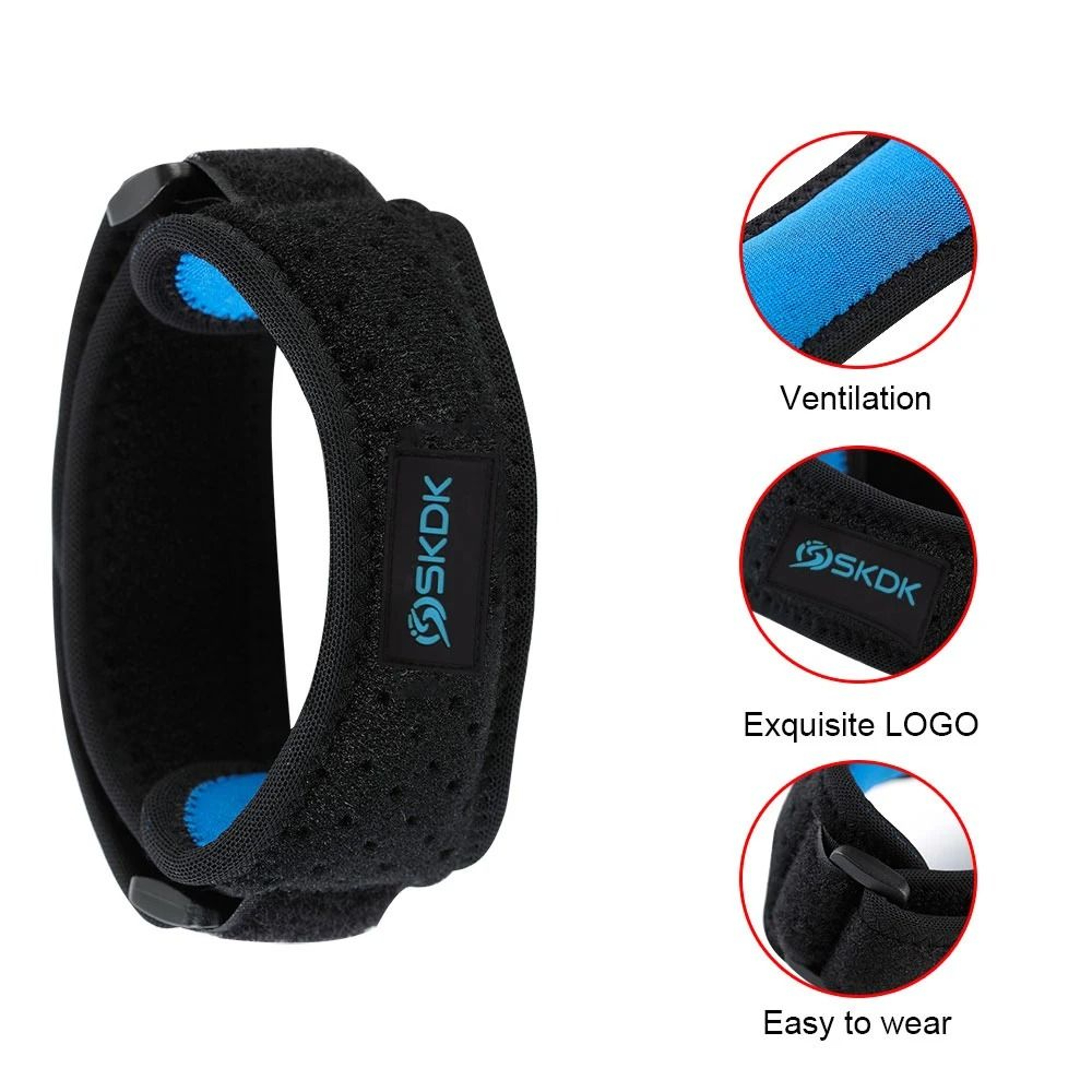 Adjustable Patella Kneecap Strap Silica Gel Knee Tendon Band 2