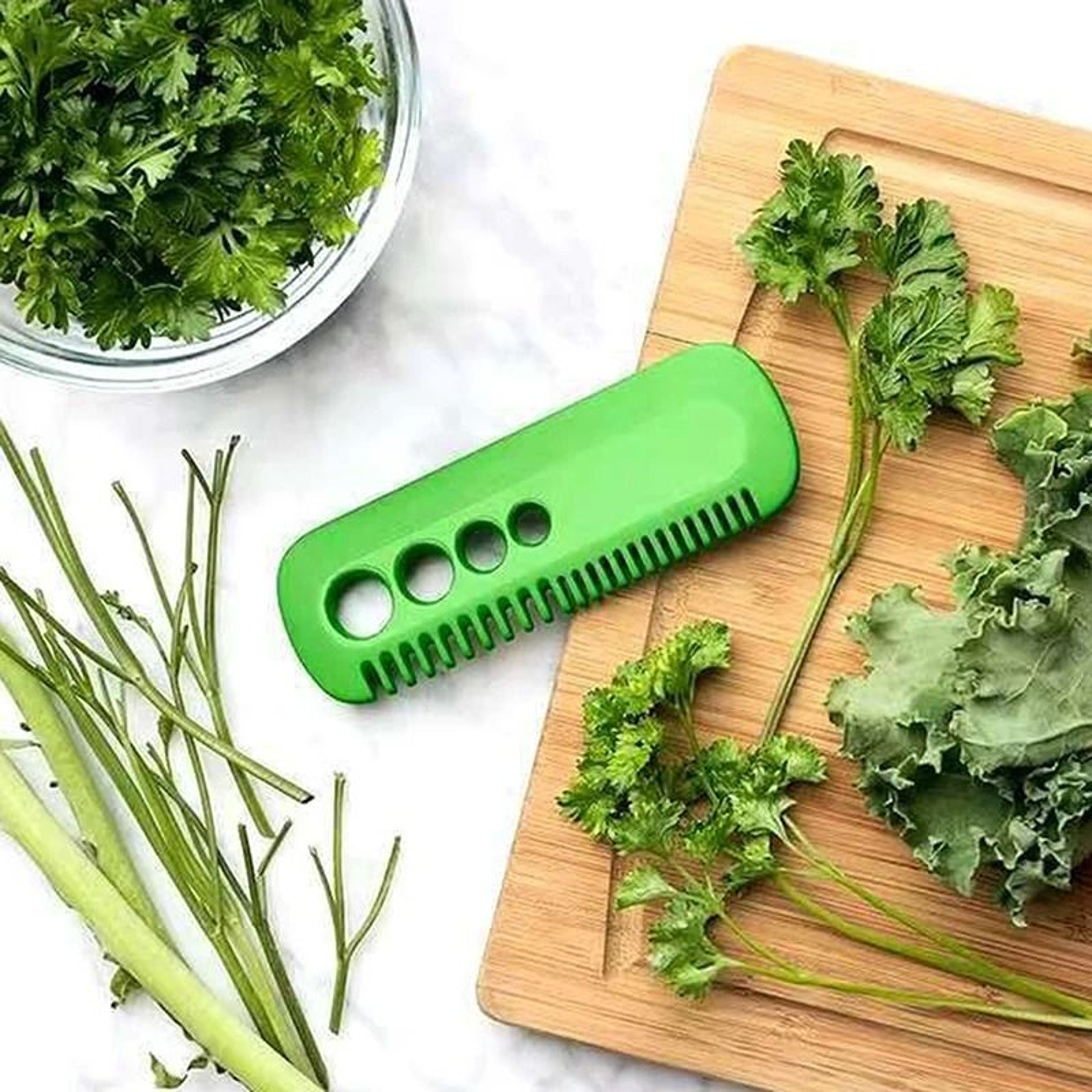 Multifunctional Herb Leaf Stripper And Vegetable Cutter Tool 2