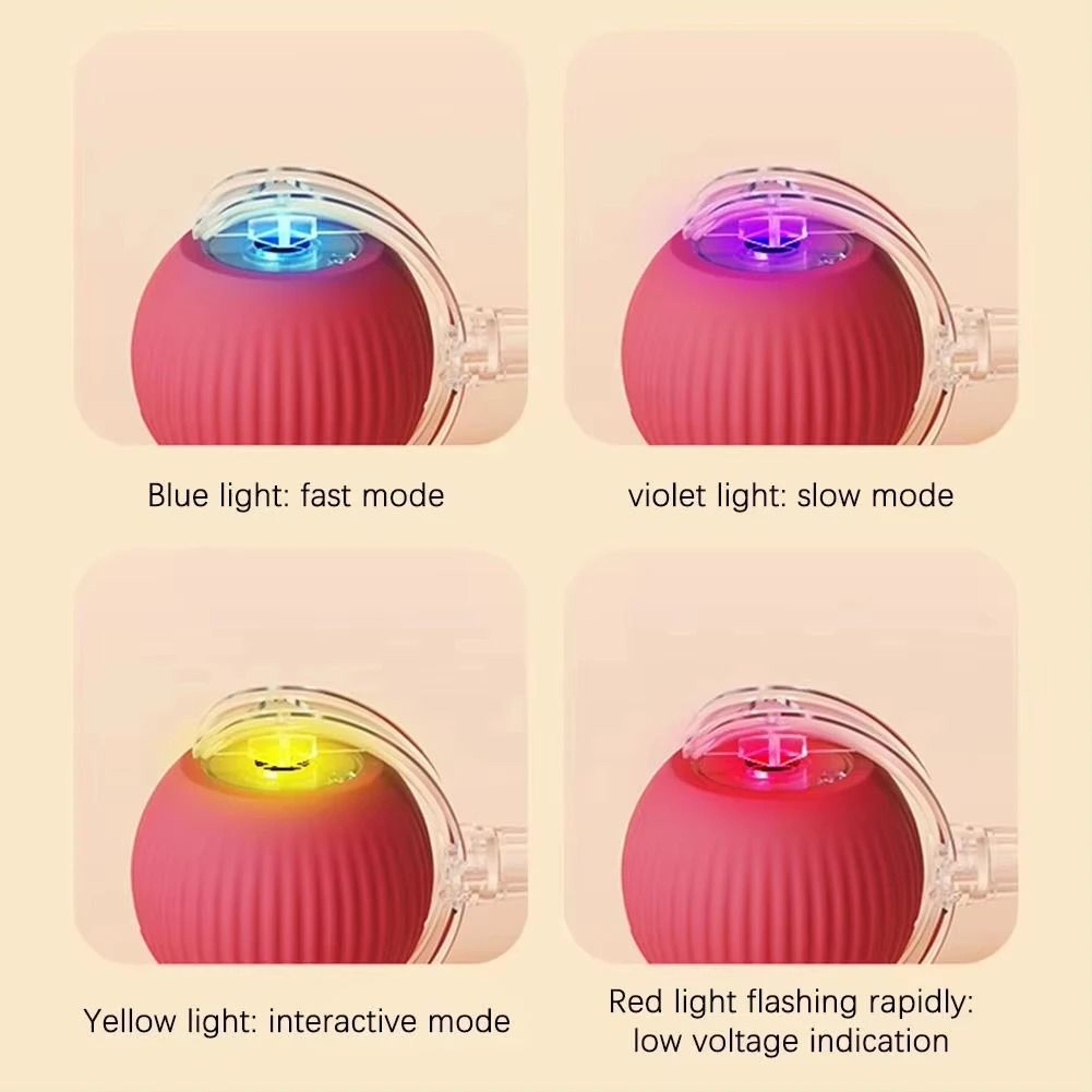 Automatic Rolling Ball Toy For Cats And Dogs USB Rechargeable 5