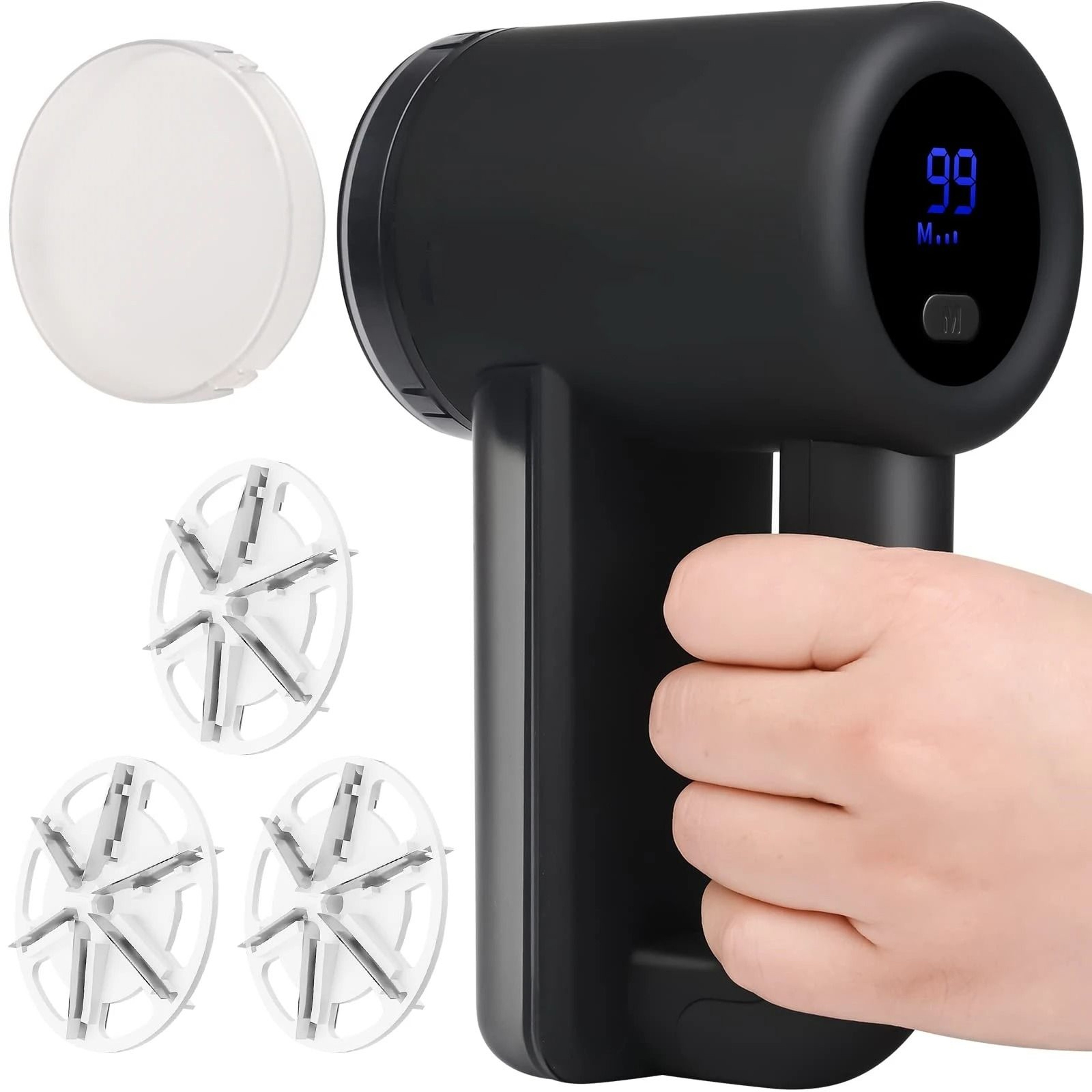 Rechargeable Fabric Clothes Shaver 3 Speeds 2000mAh LED Display Lint Remover 9