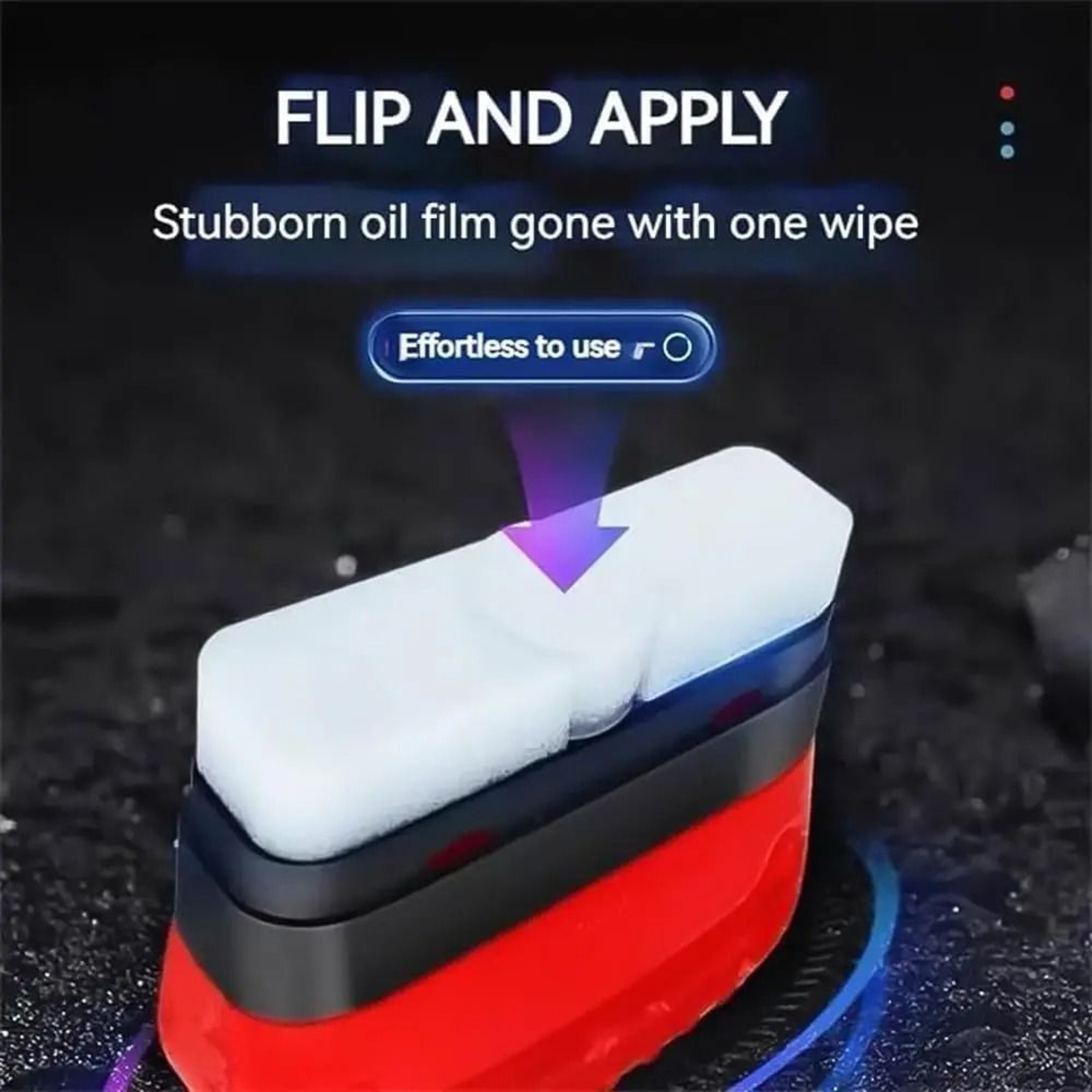 Car Glass Oil Film Remover Sponge Brush For Windshield Cleaning 2