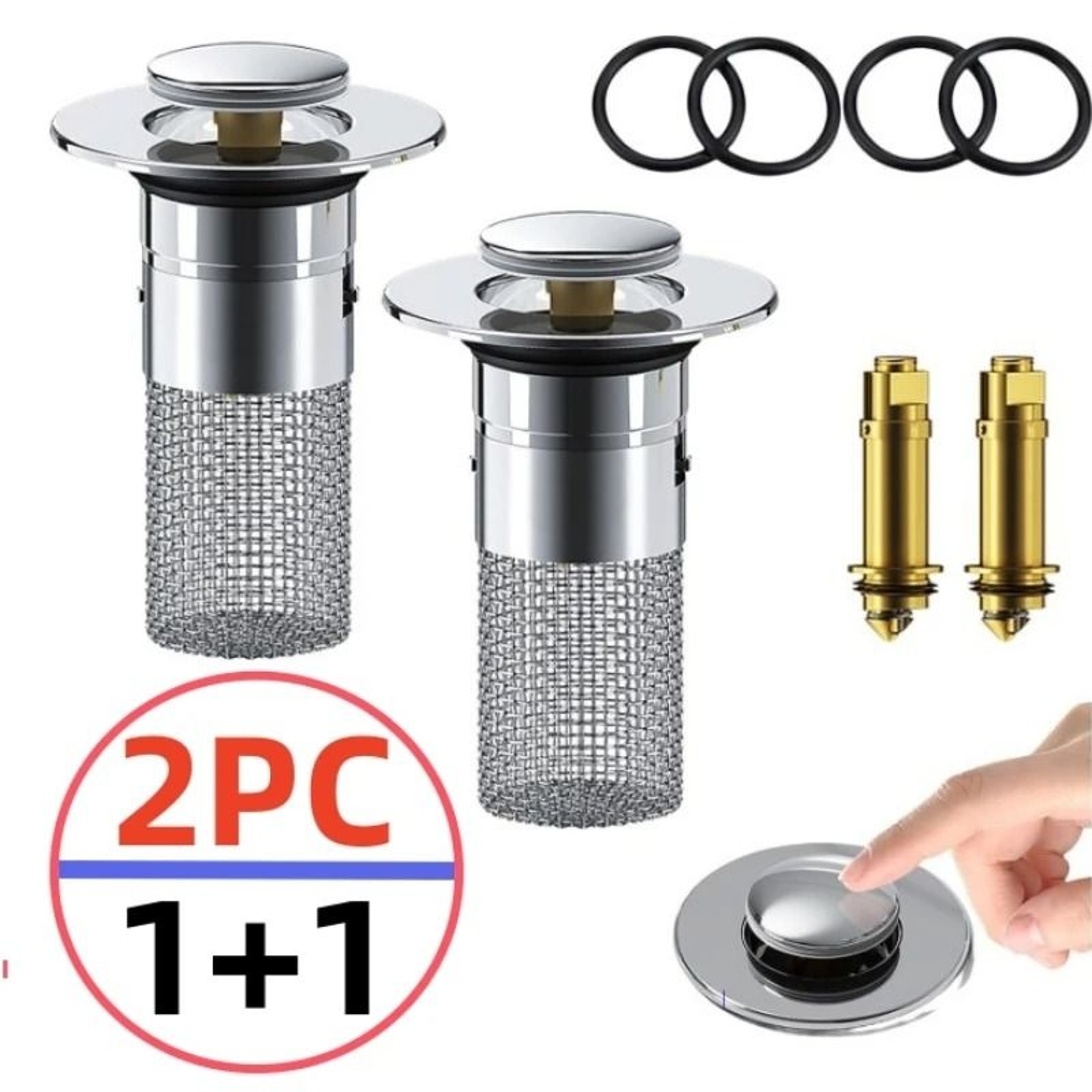 Sink Drain Filter Plug Hair Catcher And Stopper For Kitchen And Bathroom 0