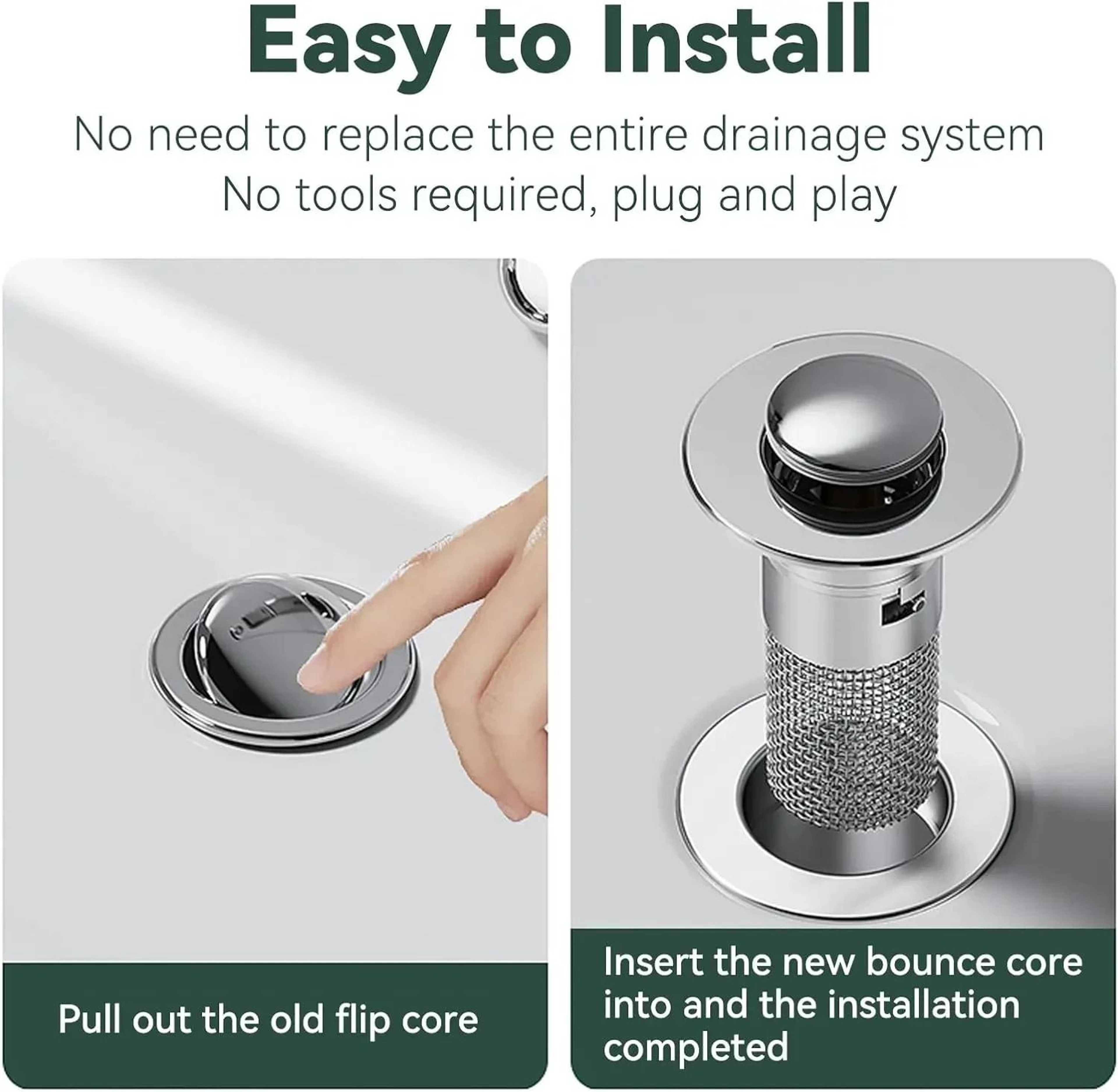 Sink Drain Filter Plug Hair Catcher And Stopper For Kitchen And Bathroom 2