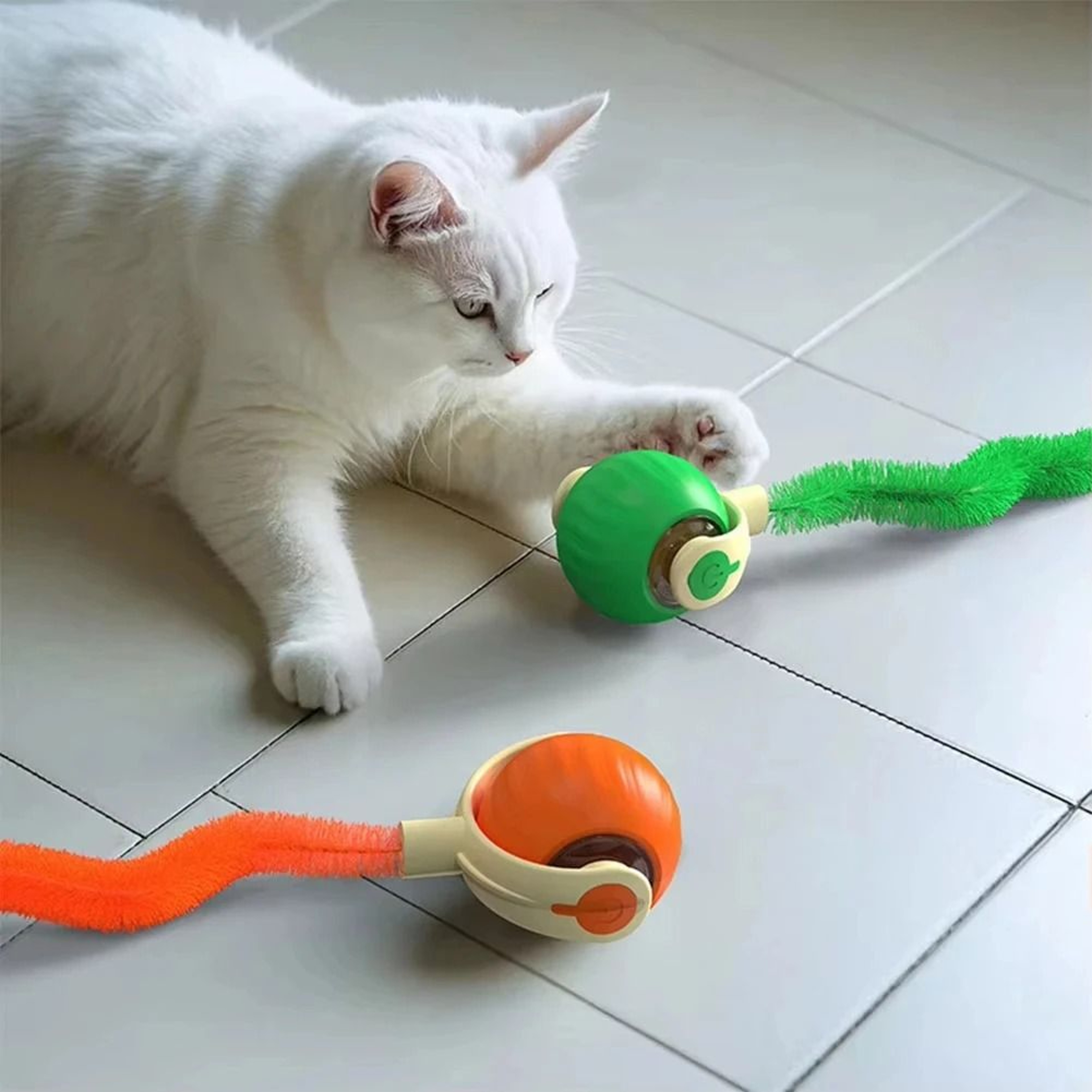 Interactive Rolling Ball Toy For Cats USB Rechargeable Smart Automatic Cat Toy 4
